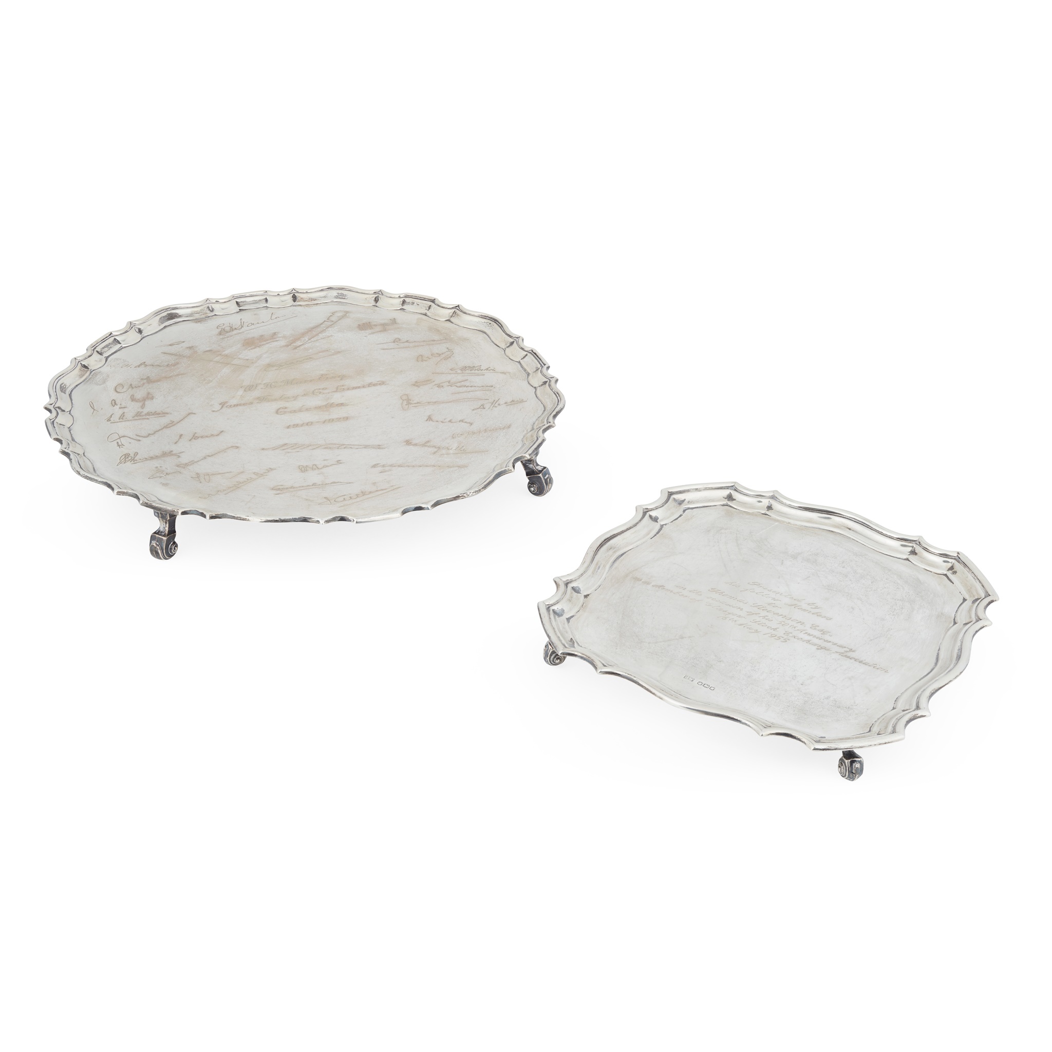 A large 1920s presentation salver