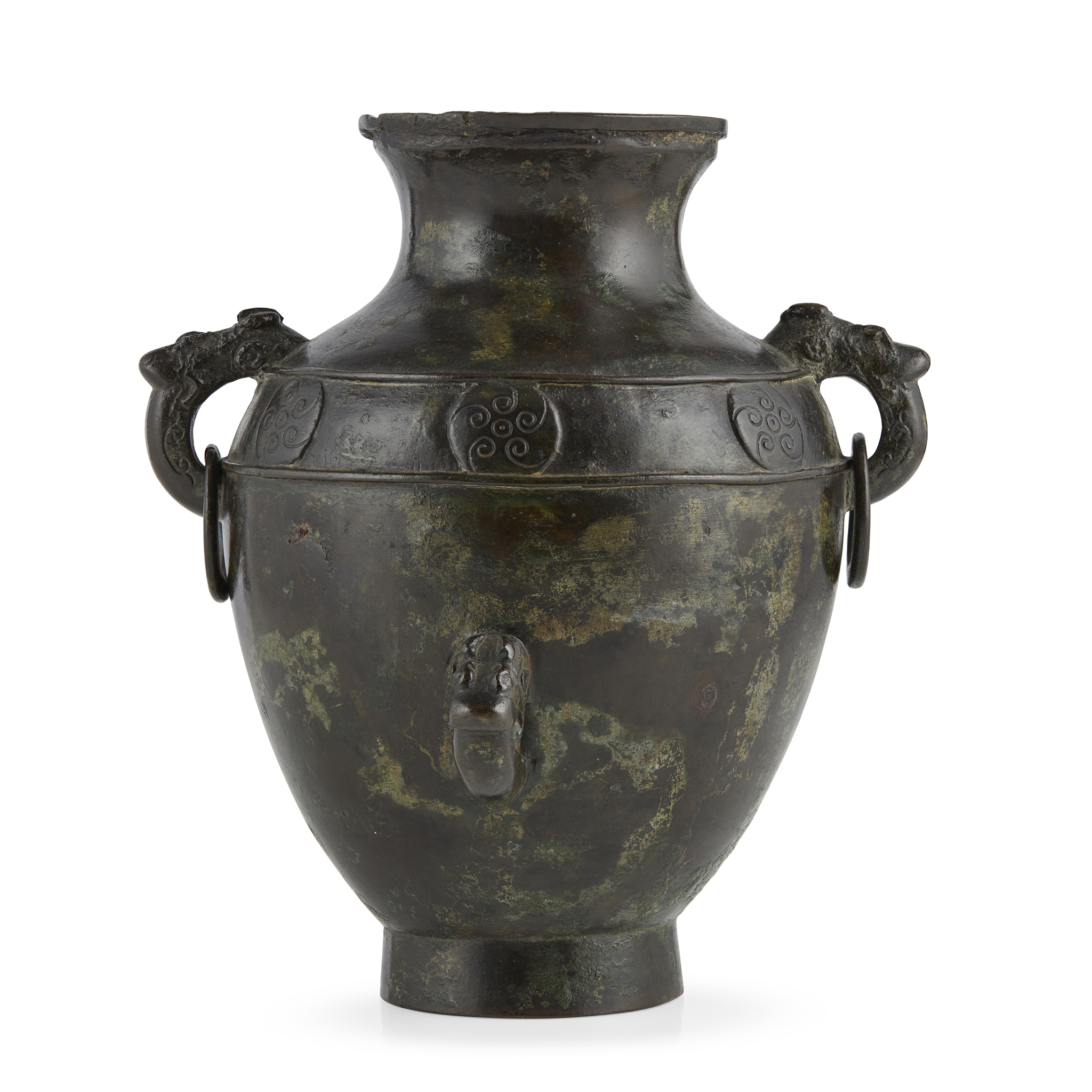 CHINESE 'ARCHAISTIC' BRONZE RITUAL WINE VESSEL, LEI
