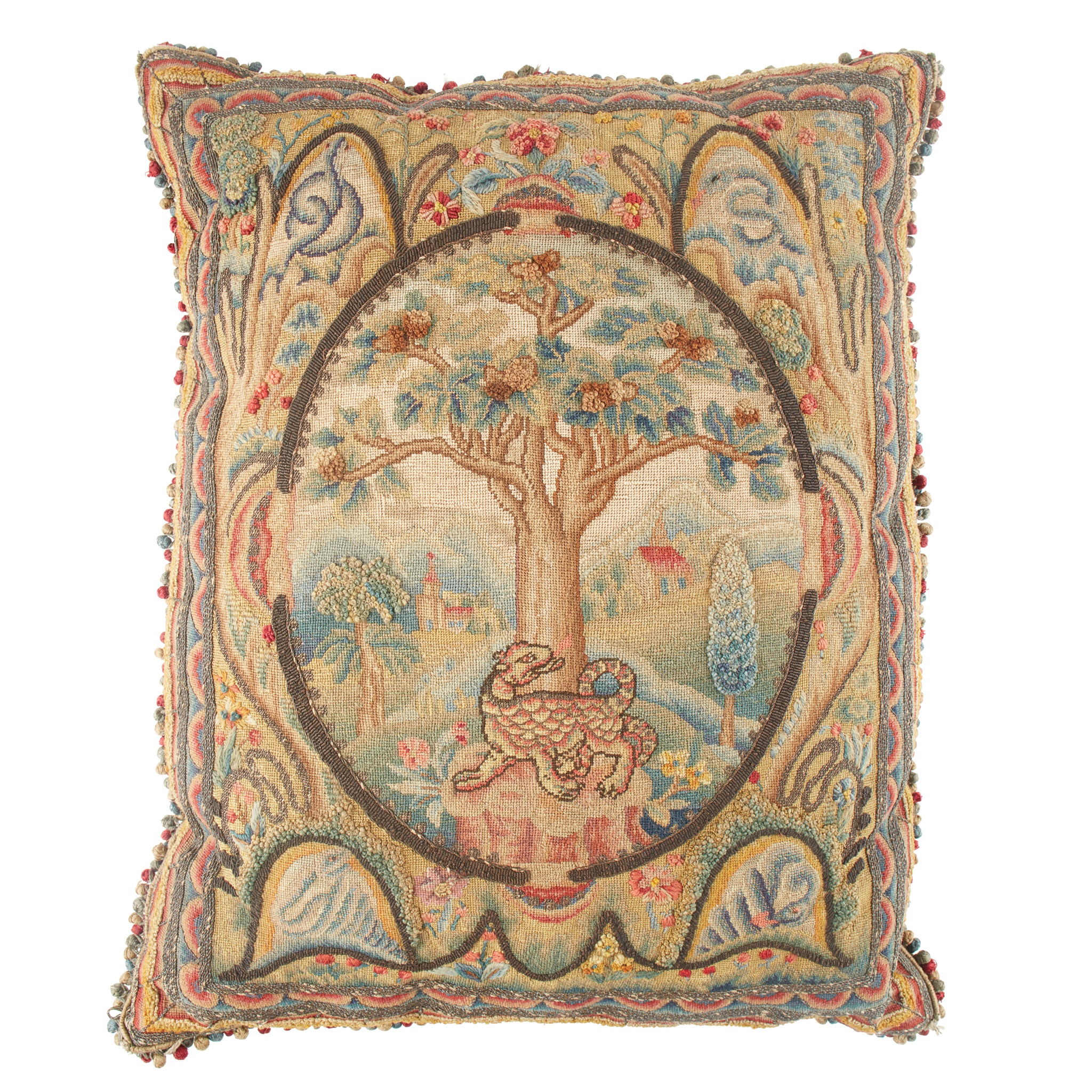 GEORGIAN NEEDLEWORK CUSHION