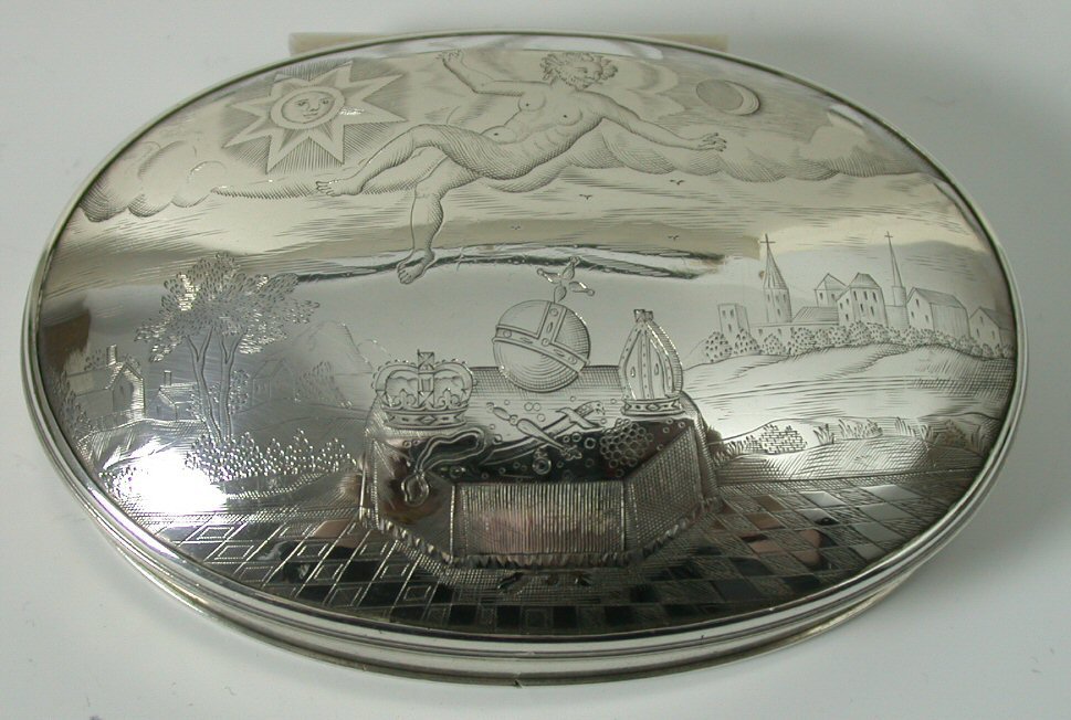 A fine and rare Jacobite snuff box