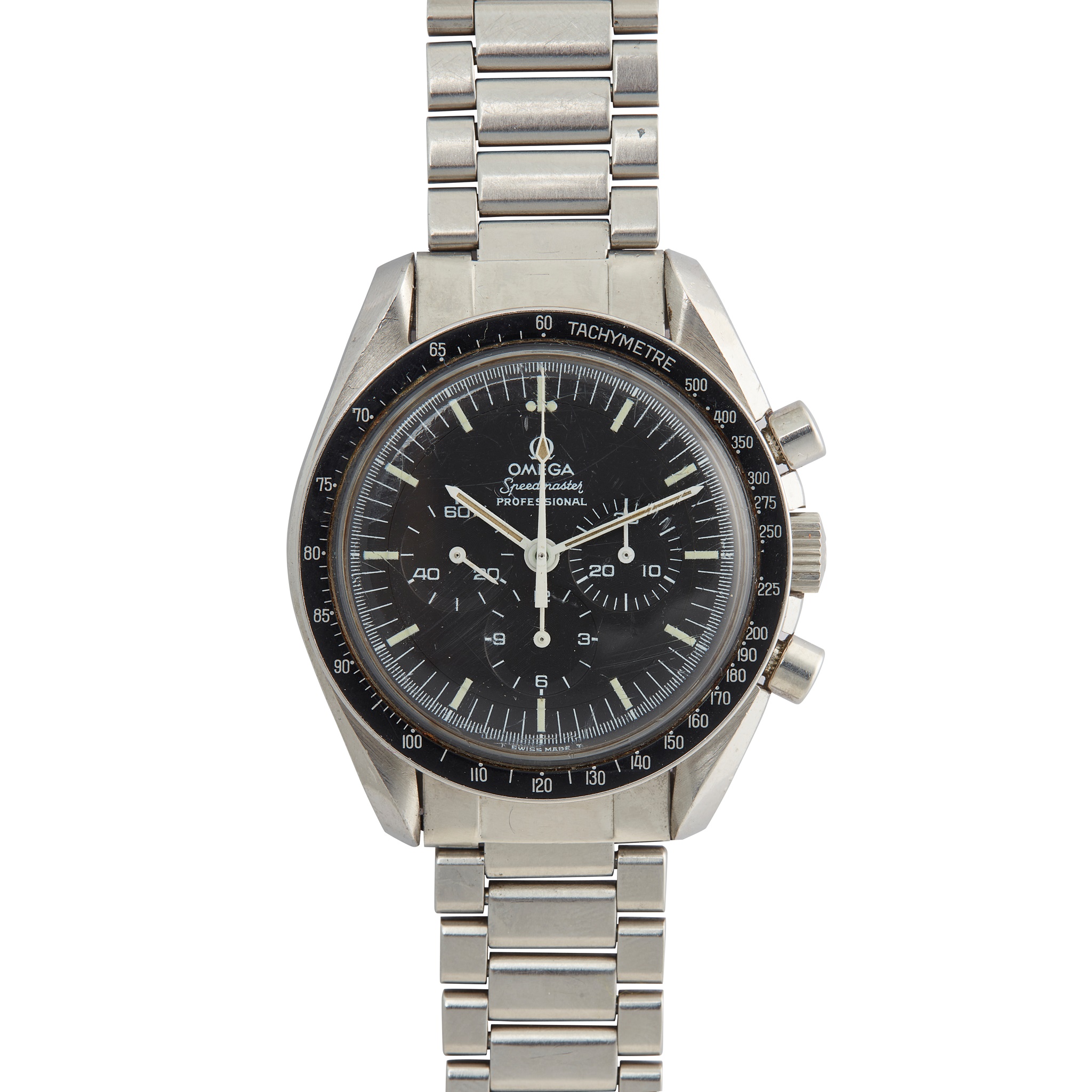 Omega: A gentleman's stainless steel wrist watch