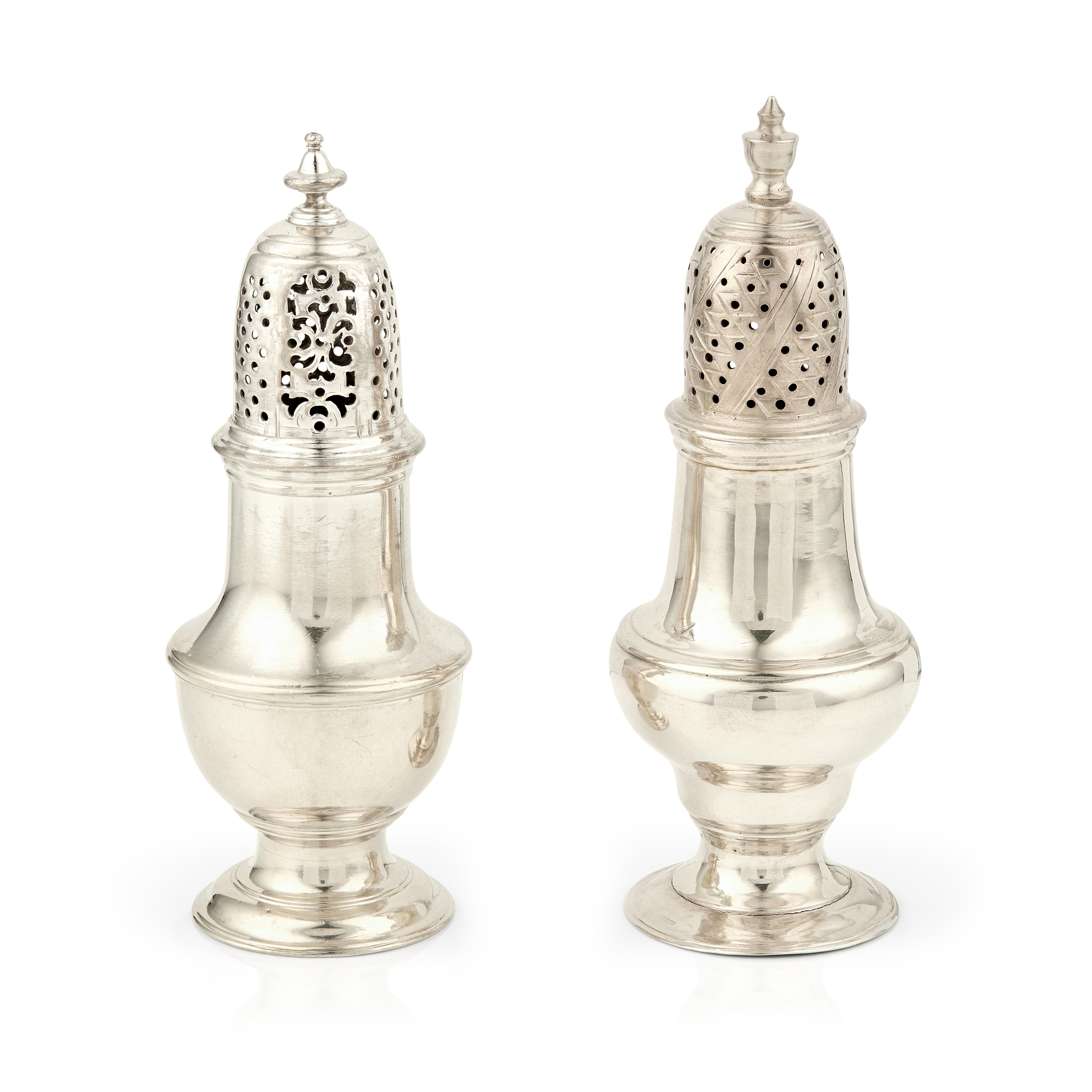 A SUITE OF TWO GEORGE II & III PEPERETTES