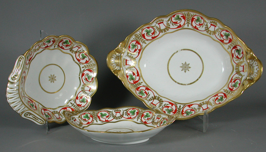 An extensive composite Spode fruit service