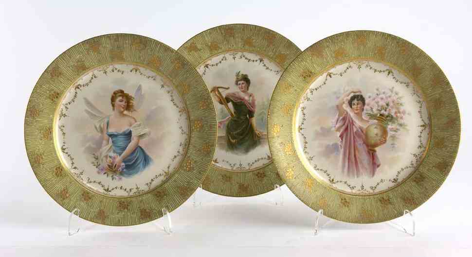 A set of twelve early 20th century Dresden plates