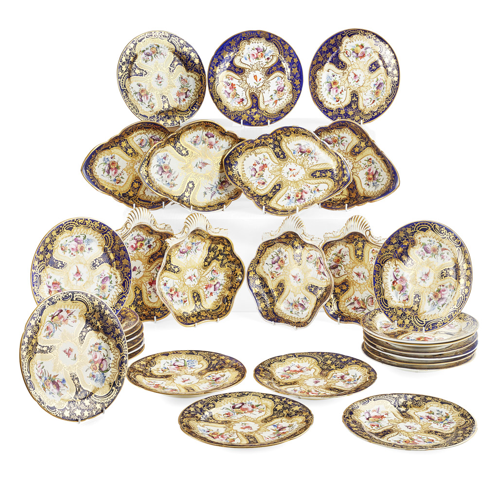VICTORIAN PORCELAIN FRUIT SERVICE