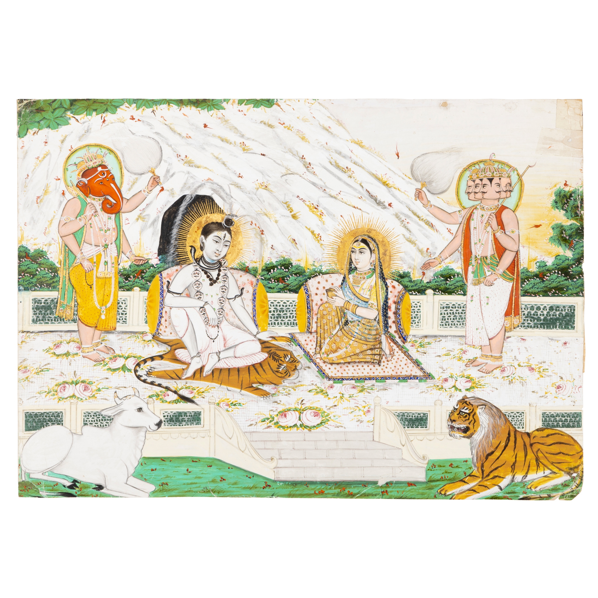 THE HOLY FAMILY ON MOUNT KAILASA