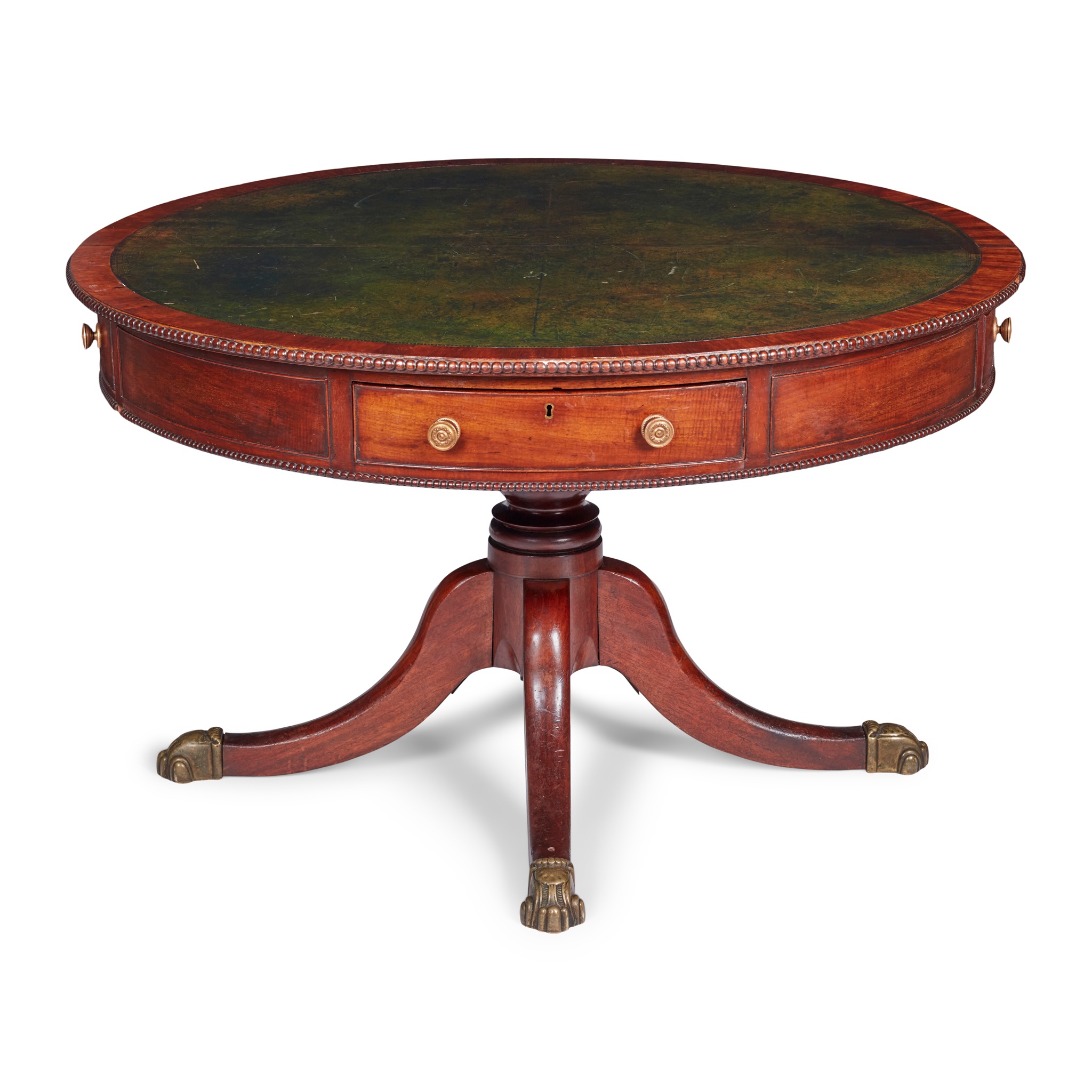 REGENCY MAHOGANY DRUM TABLE