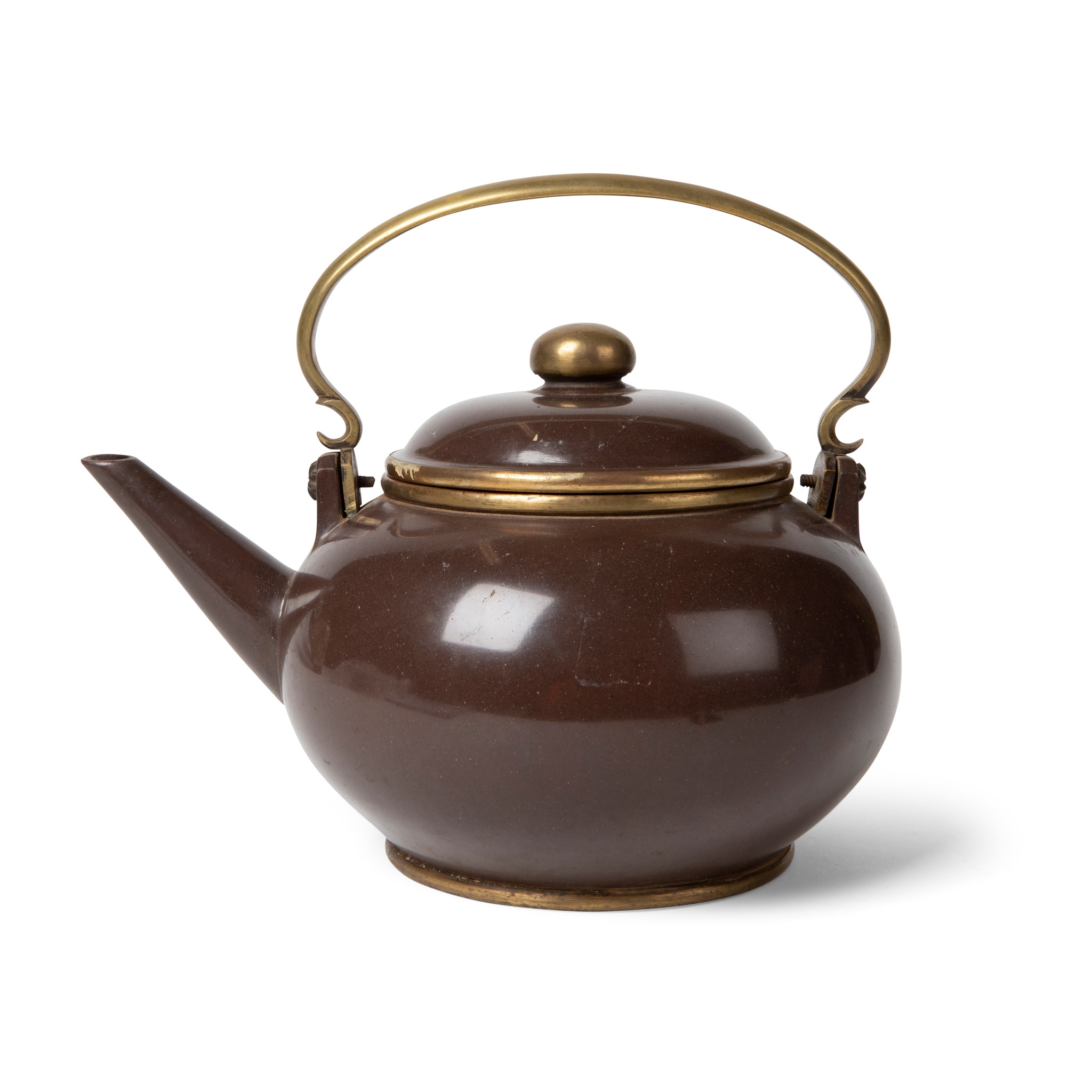 LARGE YIXING STONEWARE TEAPOT