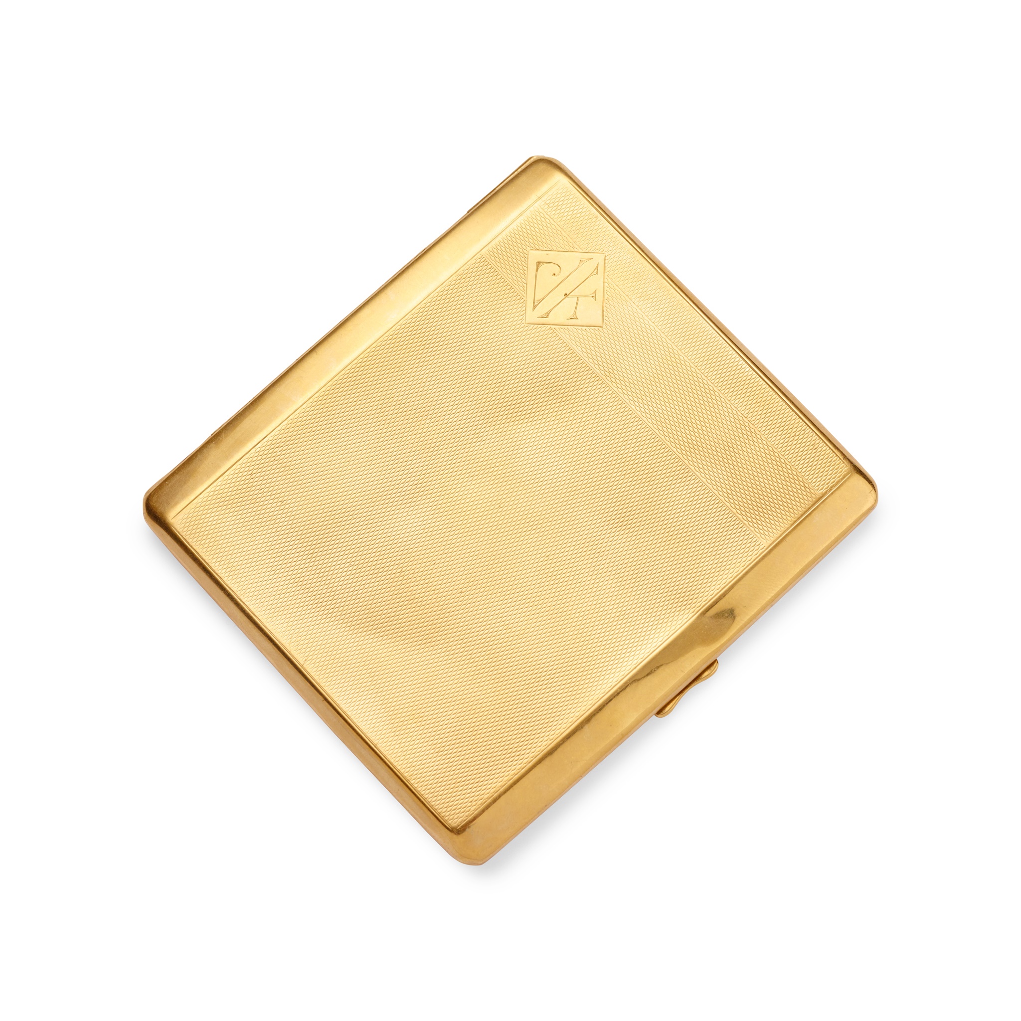 A 1930s 9ct gold cigarette case
