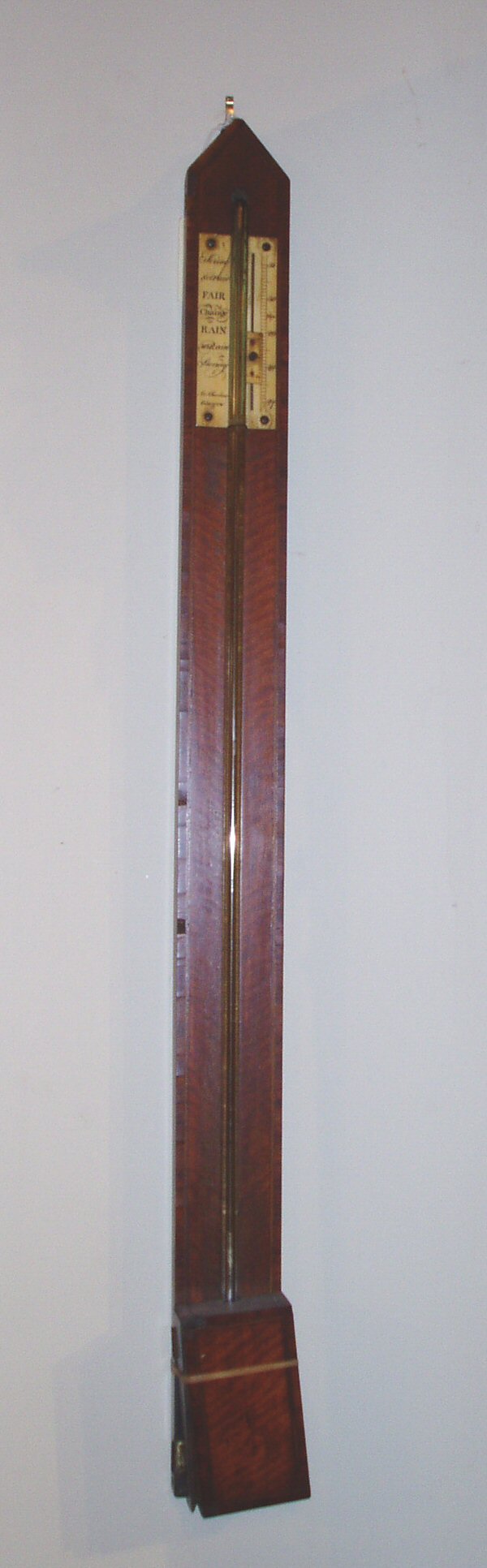 J & J Gardner, Glasgow A George III mahogany stick barometer,