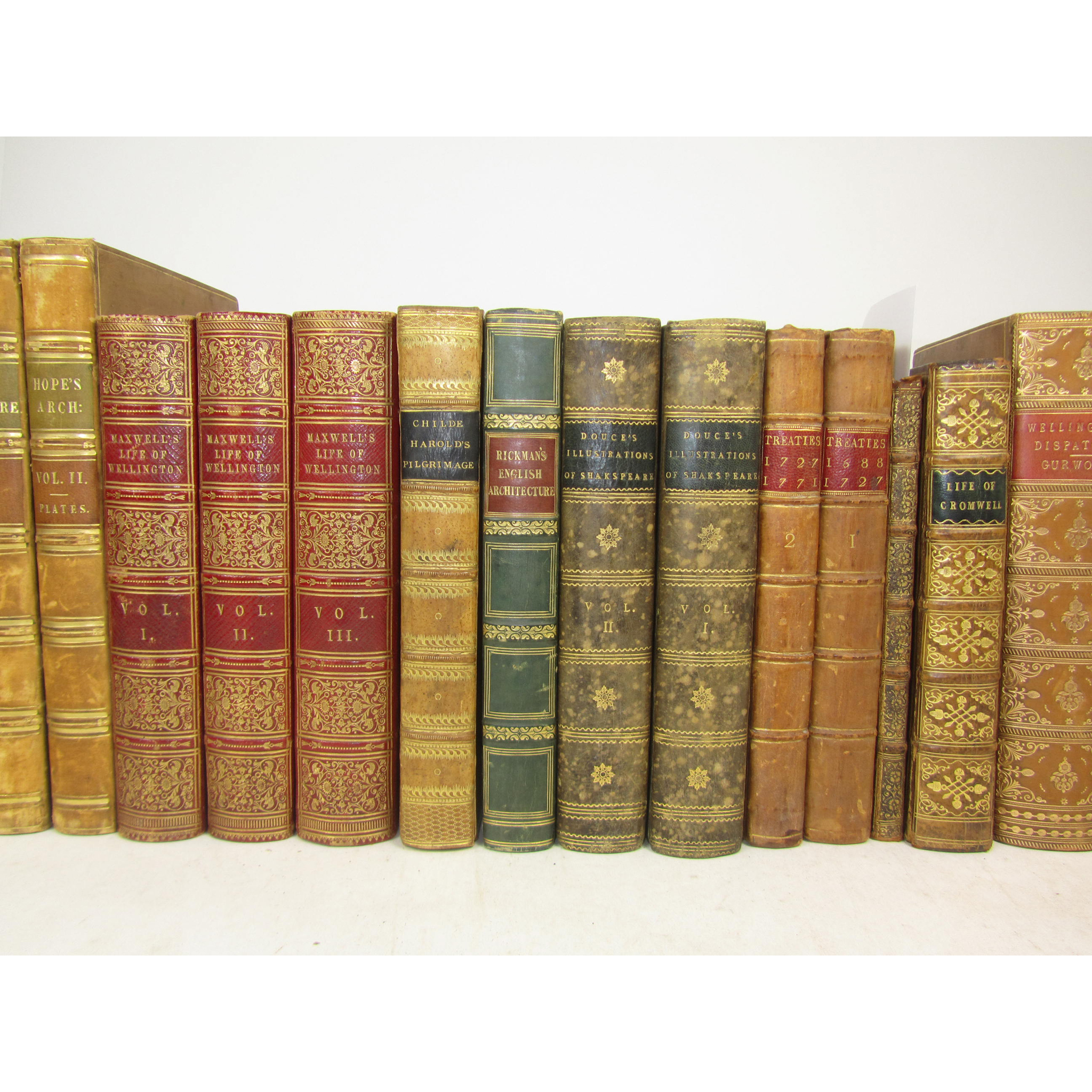 26 leather bound volumes, including Maxwell, W.H.