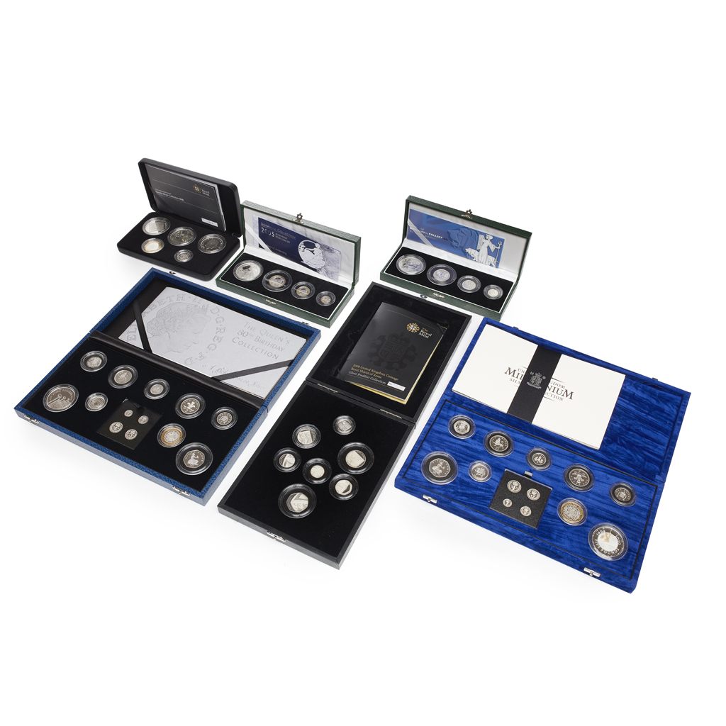 U.K. - A group of silver proof, Piedfort and other coins