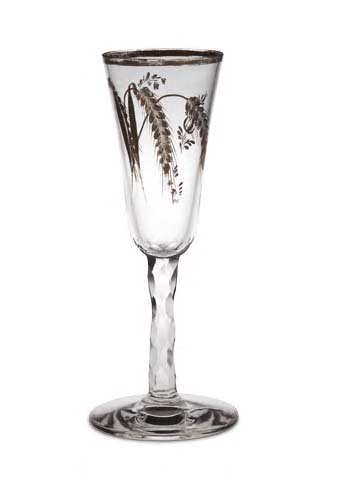 A late 18th century ale glass,