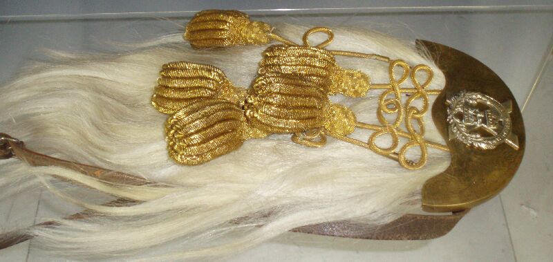 A 19th century Gordon Highlanders brass sporran by Wilson & Sharp, Edinburgh