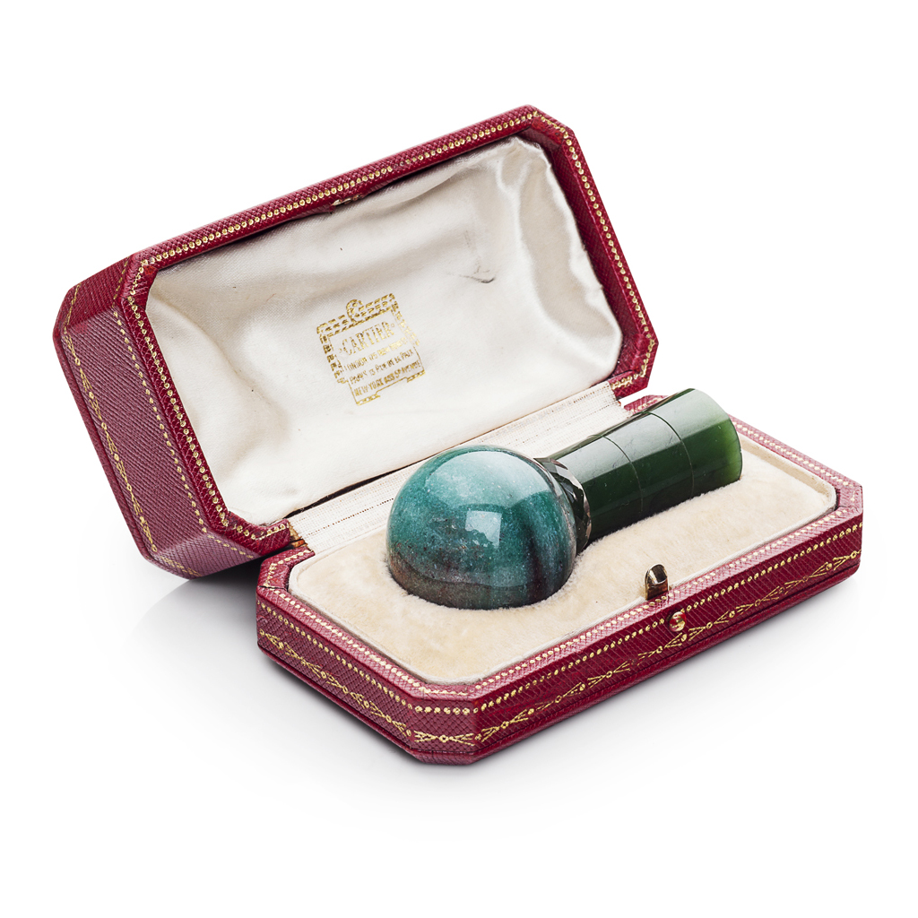 A Cartier parasol handle