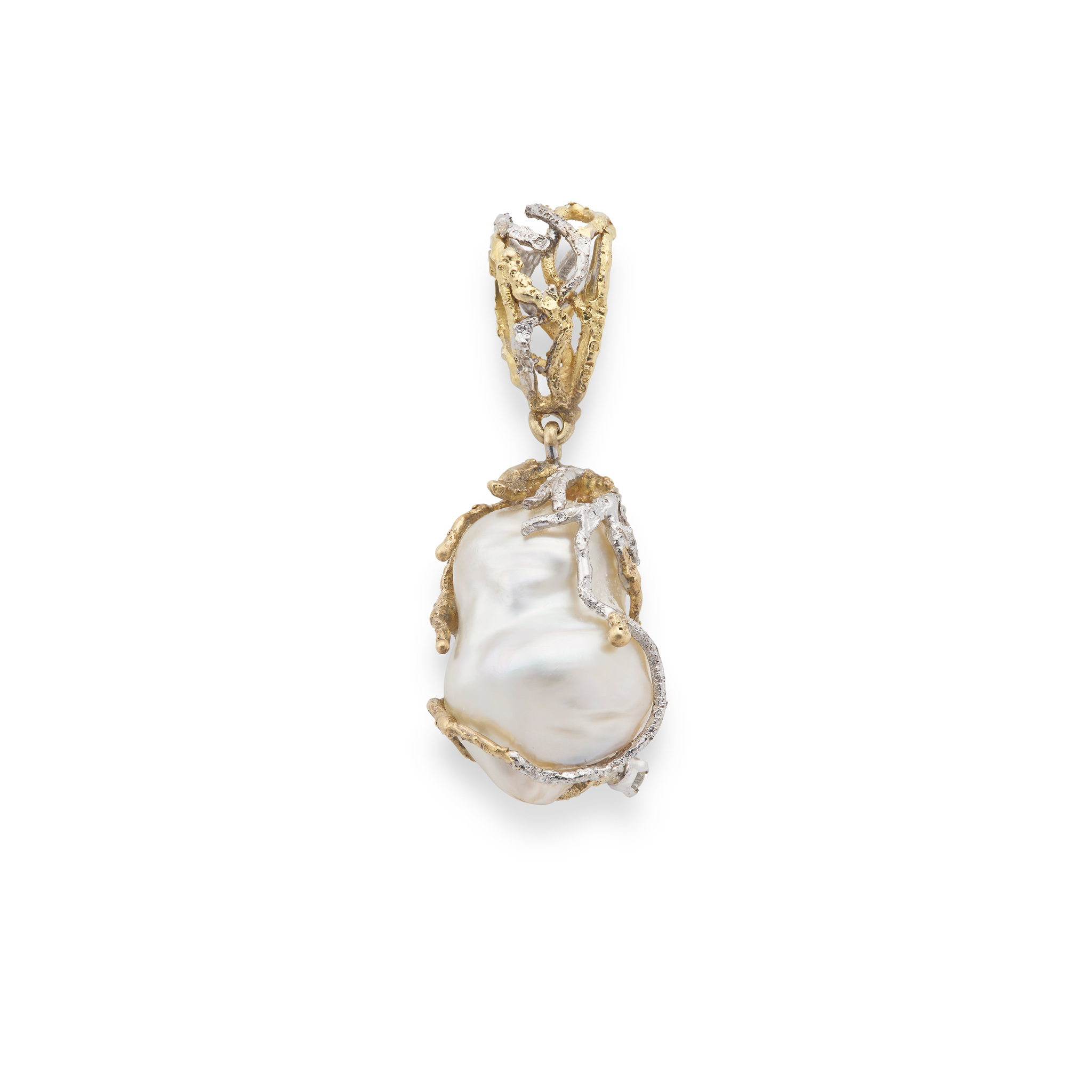 Charles de Temple: A baroque pearl and diamond pendant, 1991