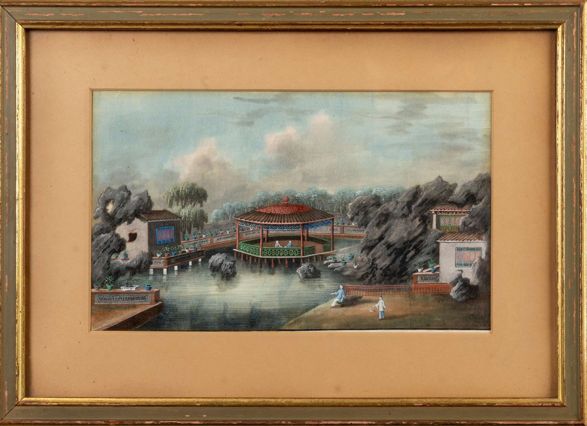 SET OF TWELVE CHINESE PITH PAINTINGS