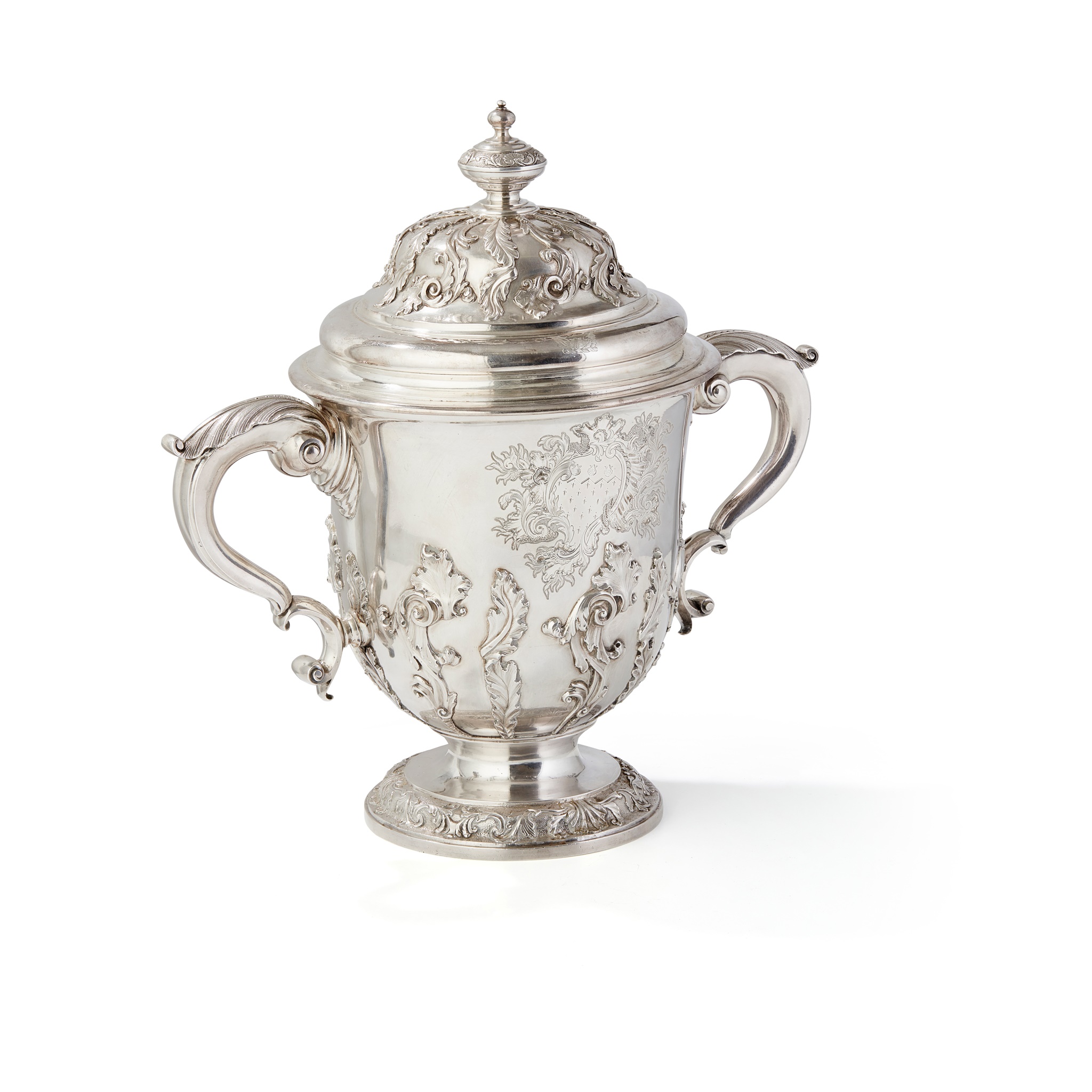 A George I style twin-handled cup and cover