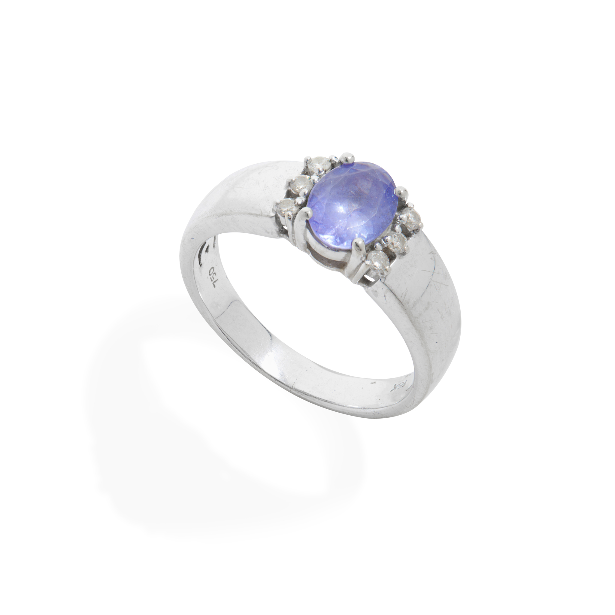 A Tanzanite and diamond ring