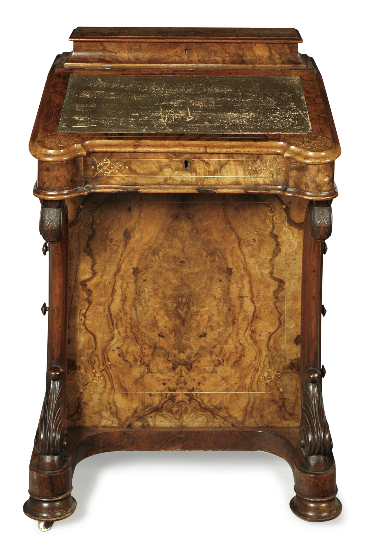 VICTORIAN WALNUT DAVENPORT