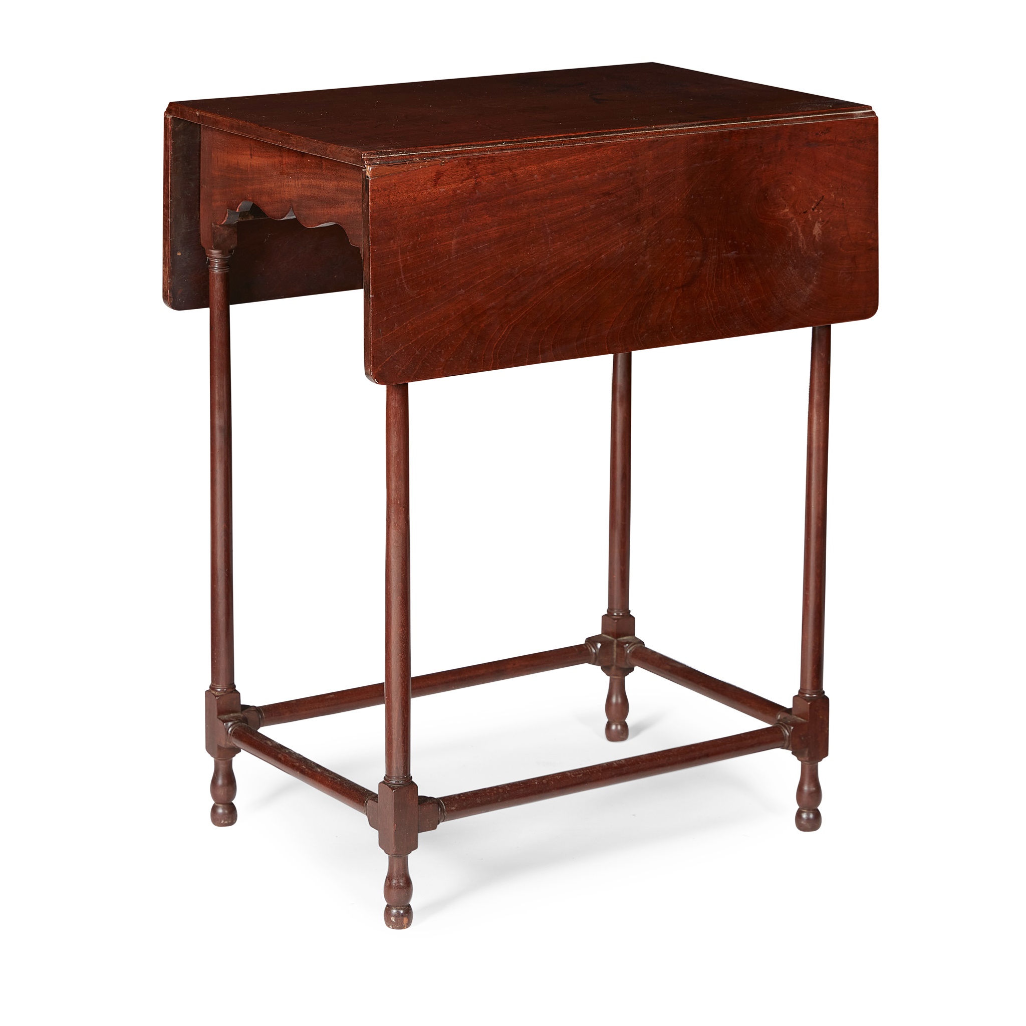 GEORGE III MAHOGANY SPIDER LEG DROP-LEAF TABLE