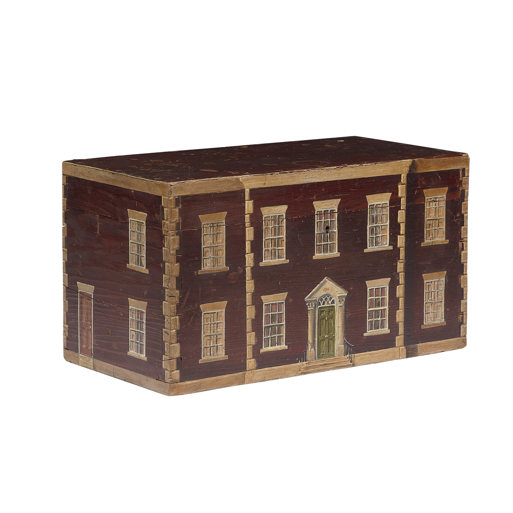 TROMPE L'OEIL PAINTED PINE CHEST