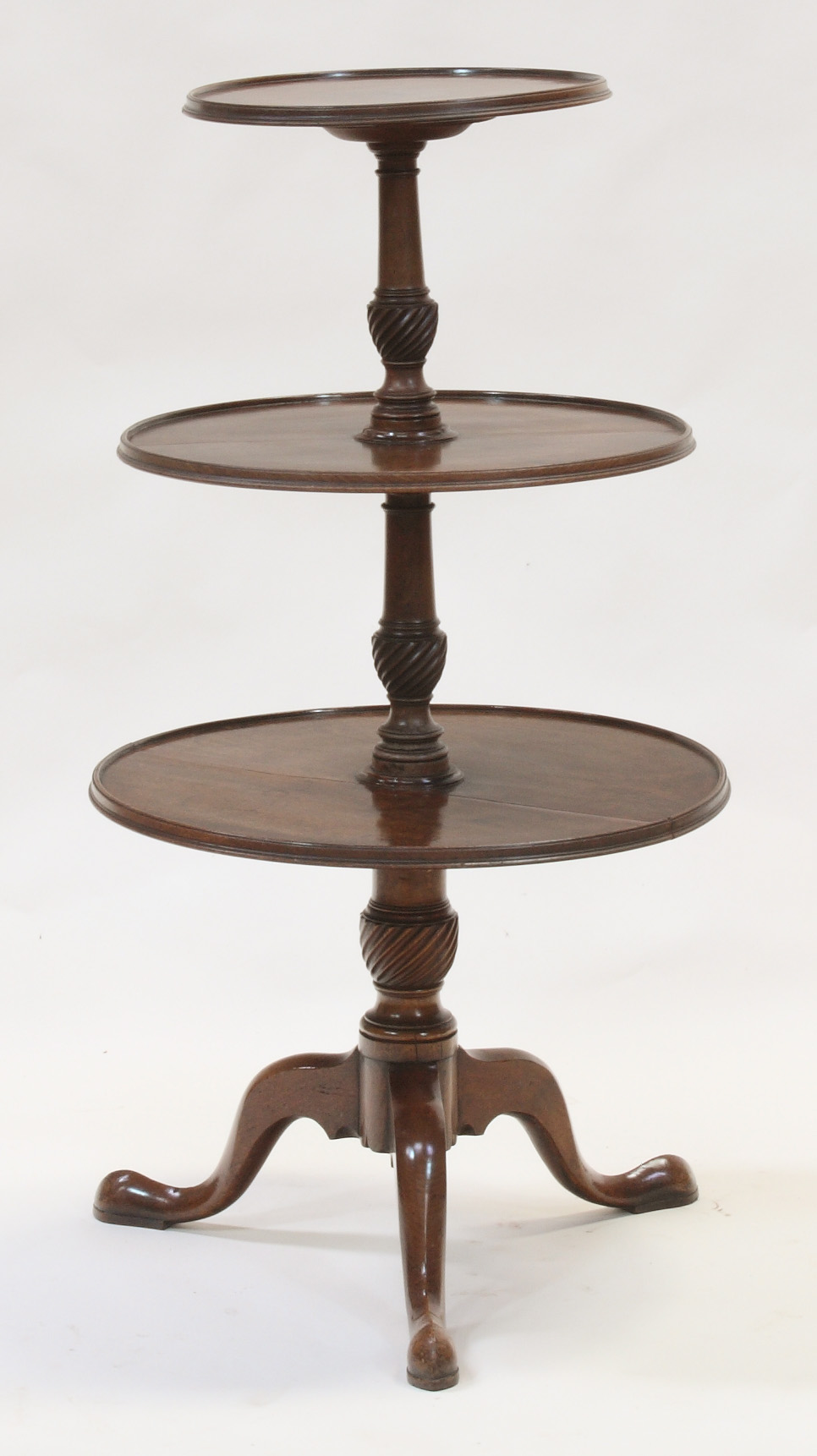 A George III mahogany dumb waiter