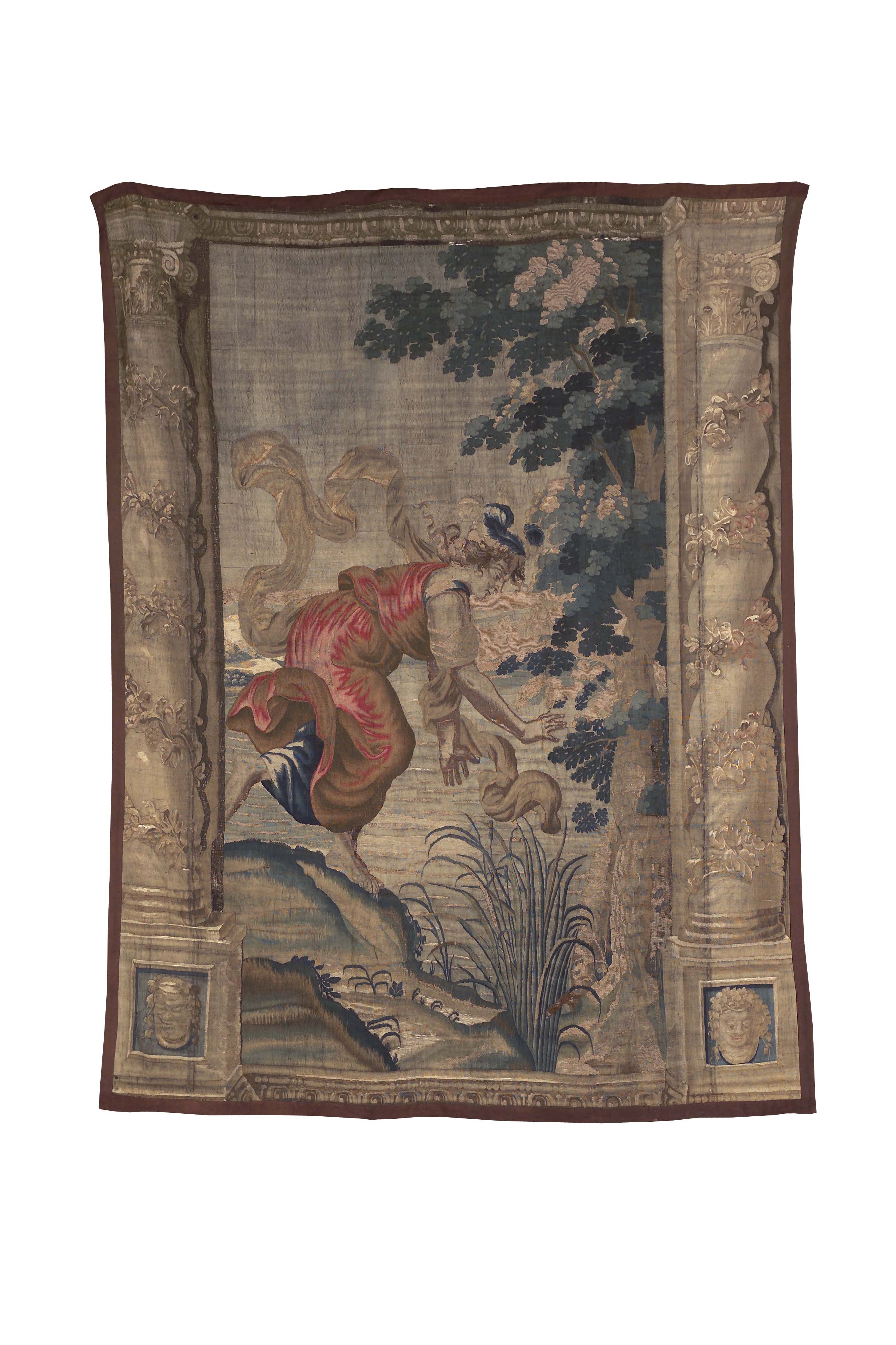 A late 17th century Antwerp mythological tapestry, from the Wauters workshop,