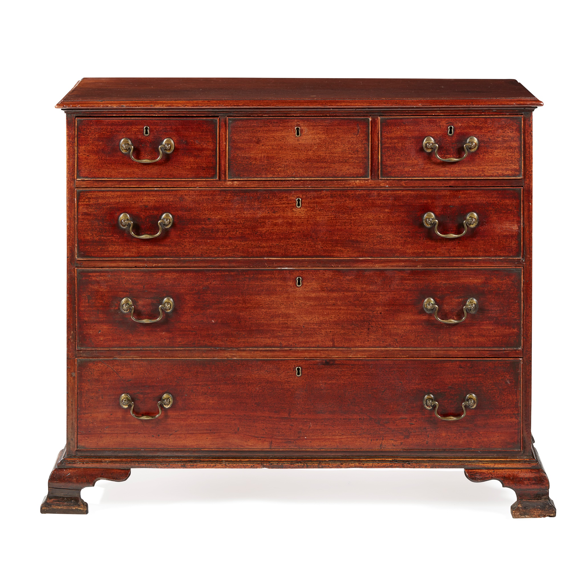 SCOTTISH GEORGE III 'DUMFRIES HOUSE' TYPE MAHOGANY CHEST OF DRAWERS