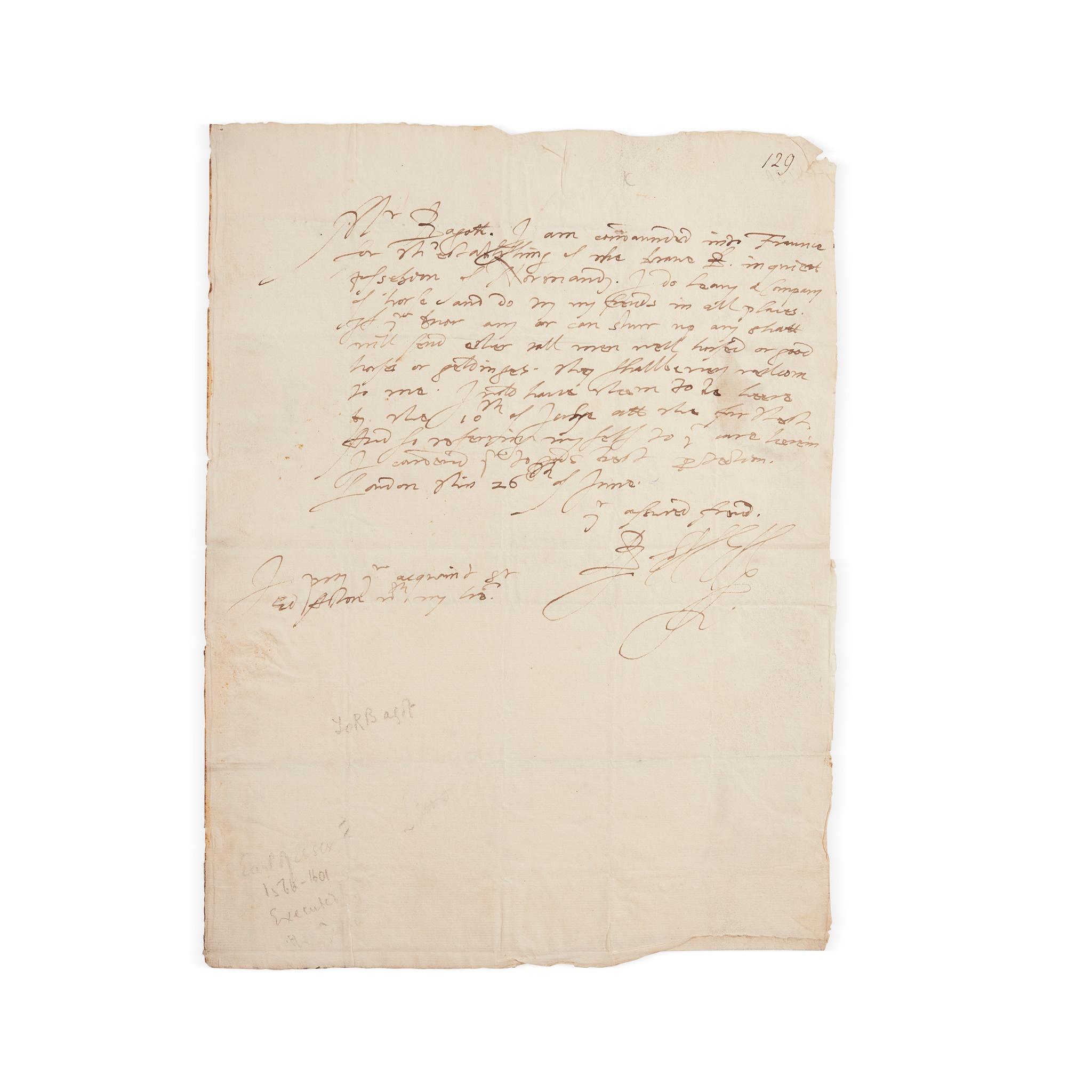 Devereux, Robert (1566-1601), 2nd Earl of Essex