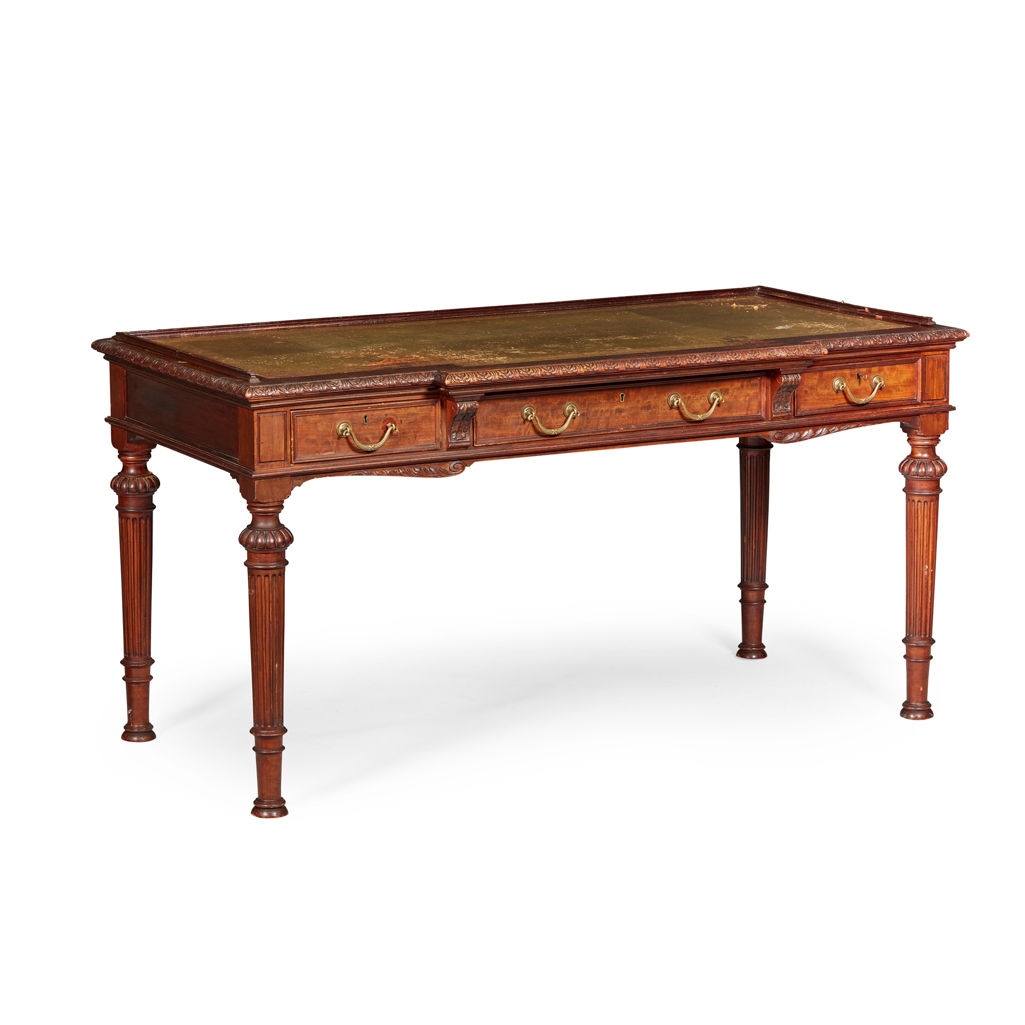 EDWARDIAN MAHOGANY WRITING TABLE