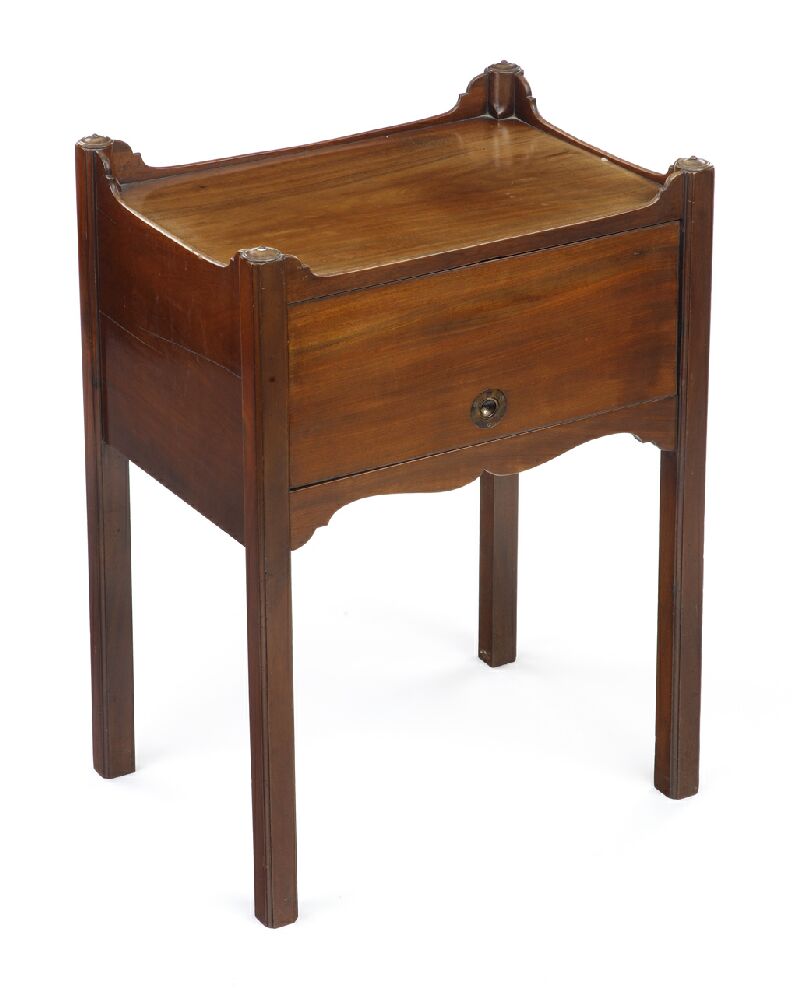 A George III mahogany bedside commode
