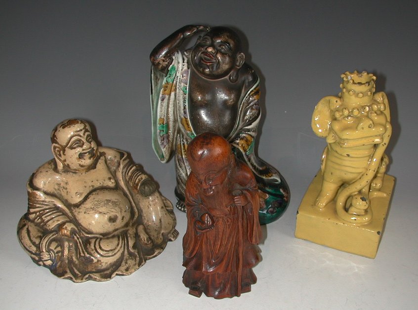 A Chinese glazed model of a lion