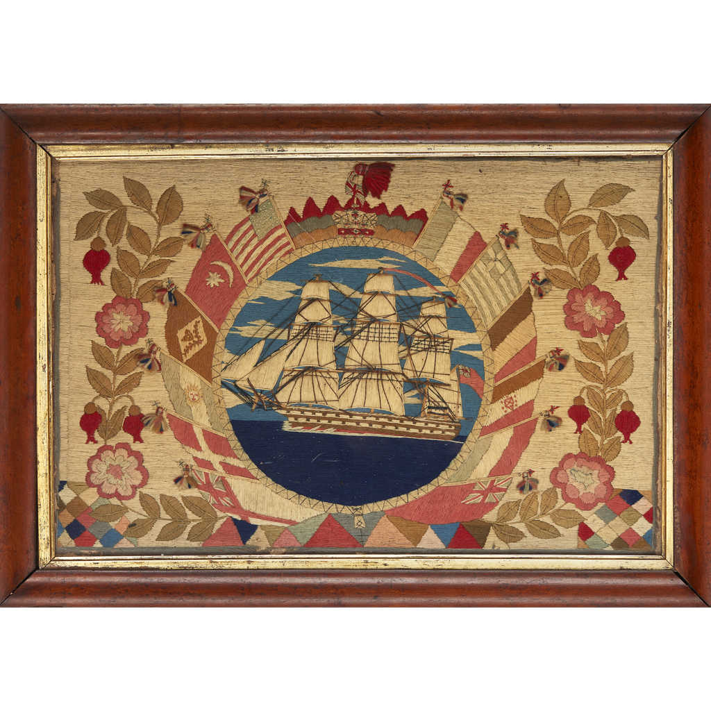 SAILOR'S WOOLWORK PICTURE
