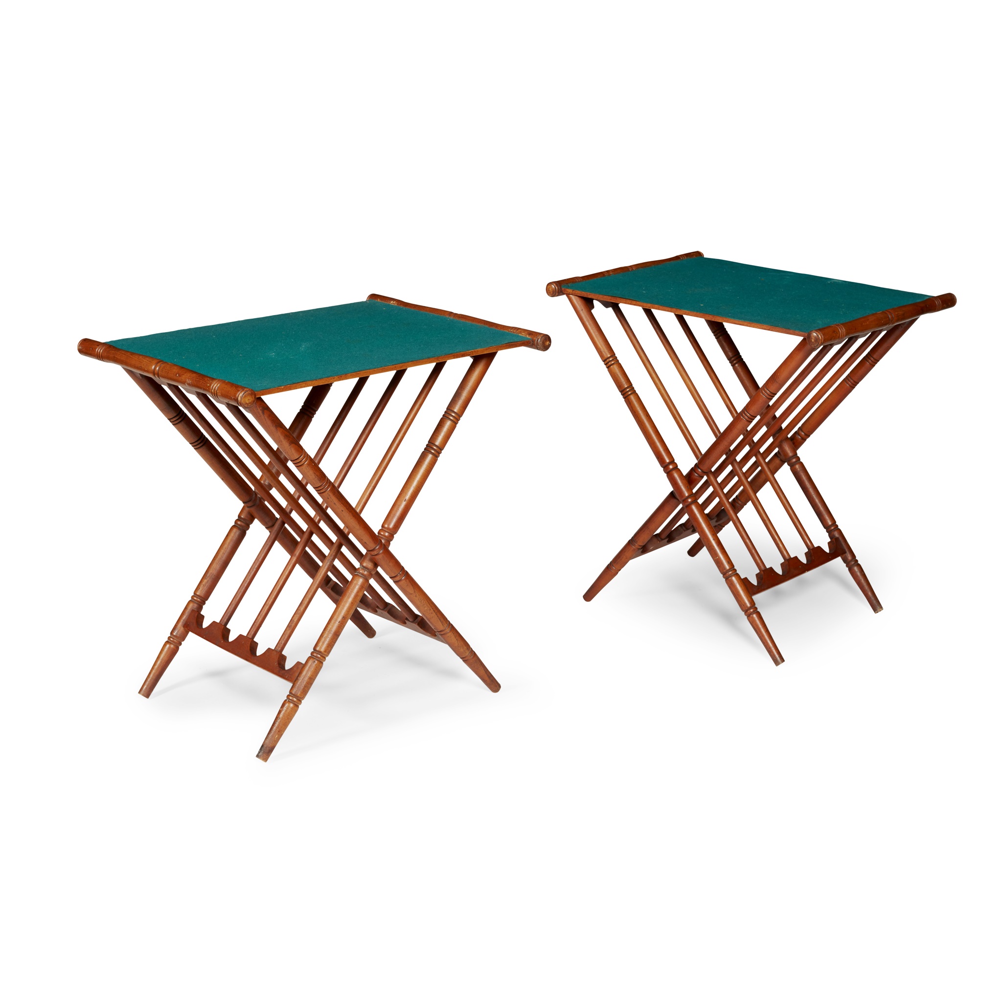 PAIR OF EDWARDIAN BEECH TRAYS