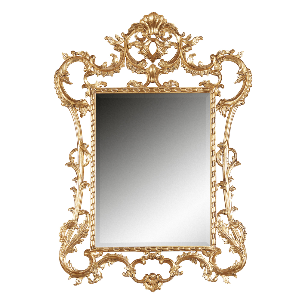 PAIR OF GEORGE III STYLE GILTWOOD MIRRORS