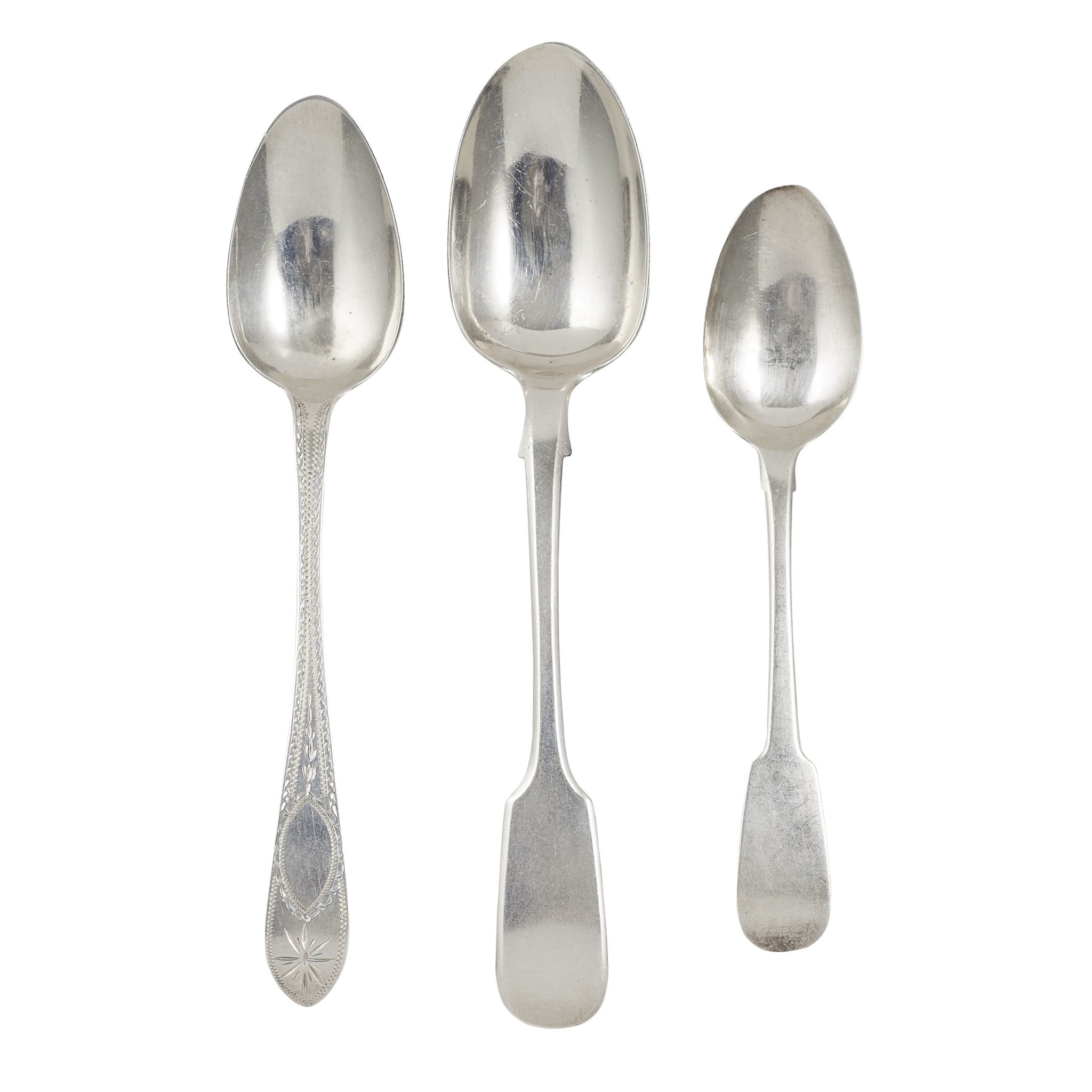 A collection of Irish 19th century flatware