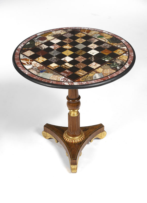 A 19th century Italian specimen marble table top