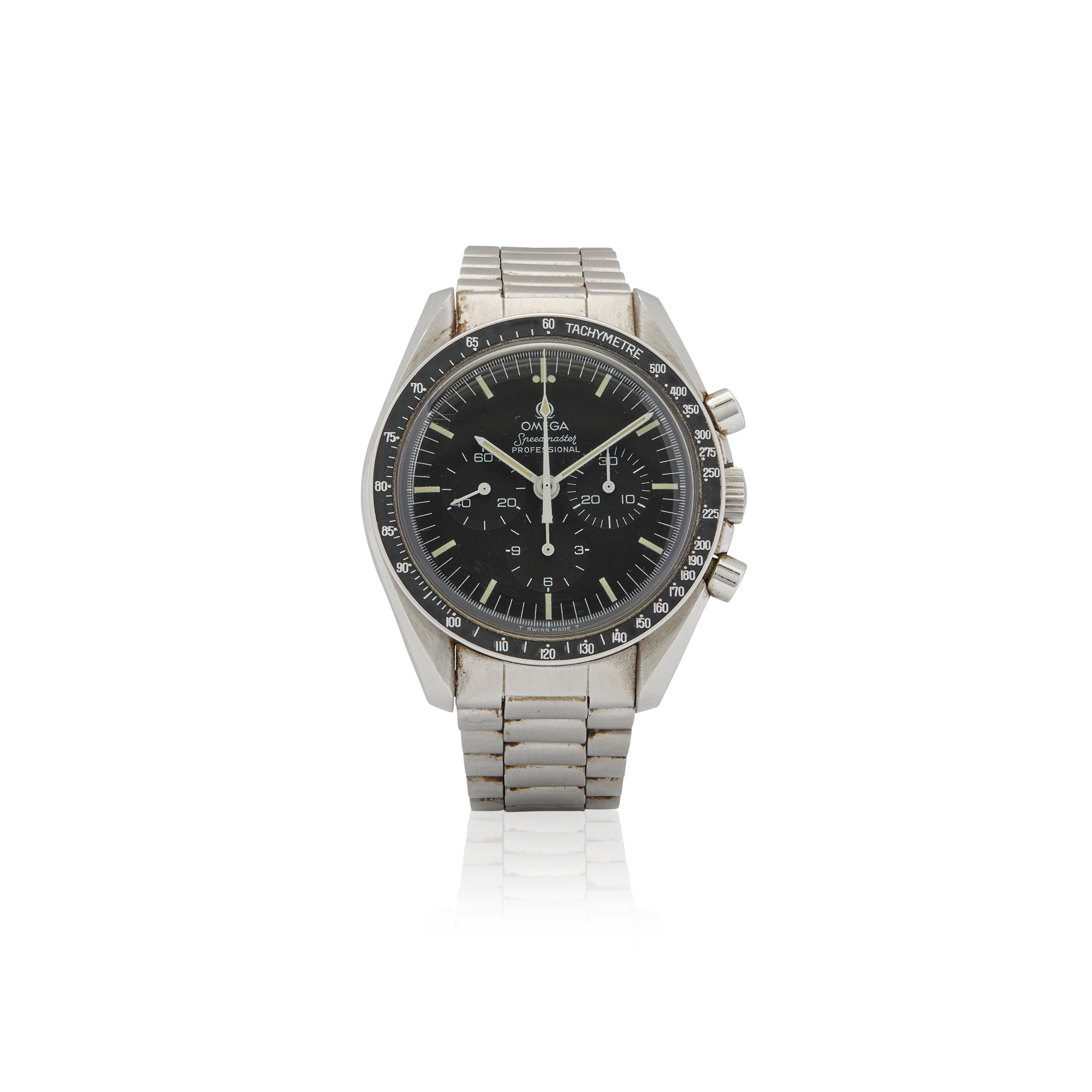 Omega. A fine stainless steel chronograph wristwatch