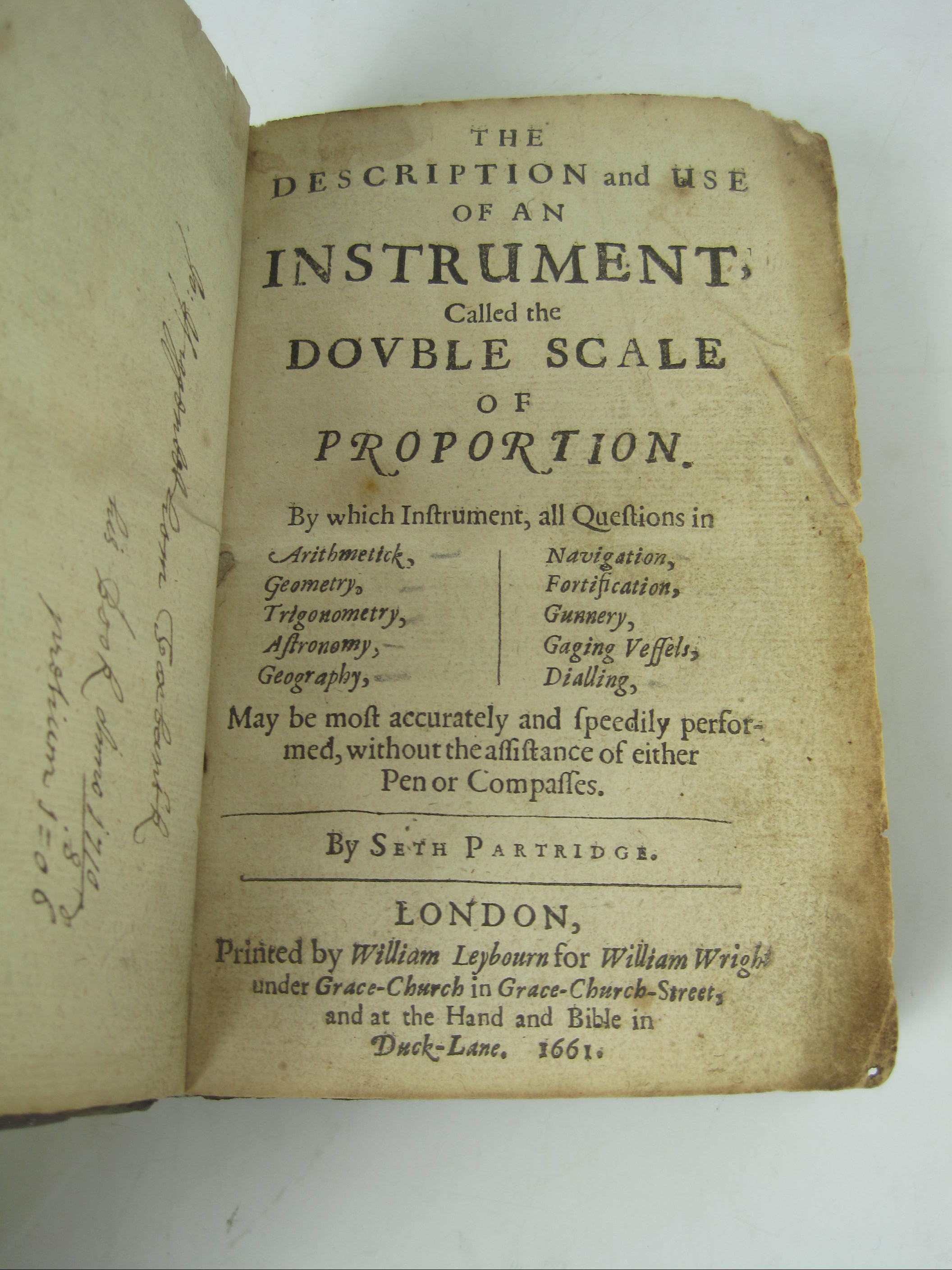 Partridge, Seth SALEROOM NOTICE: Plates are in facsimile