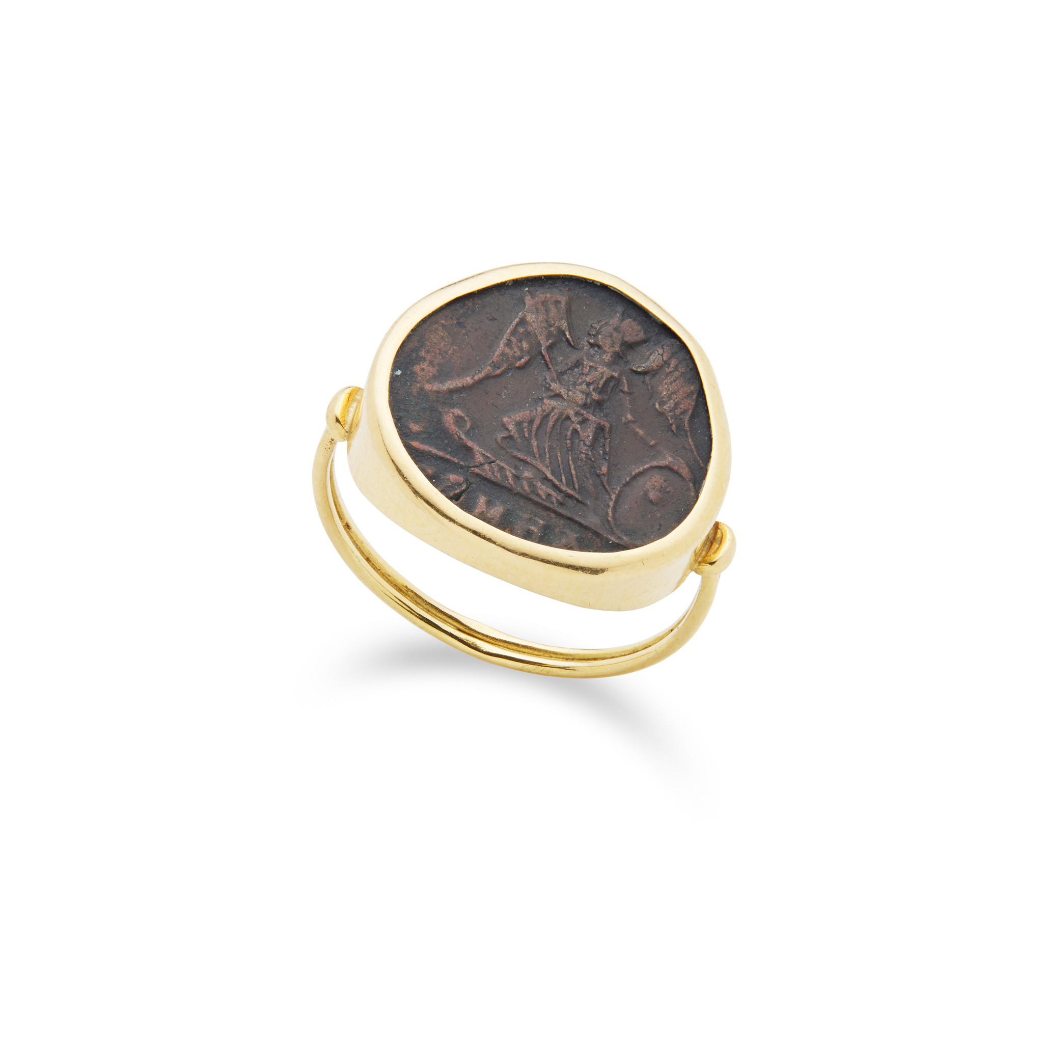 An antique coin ring