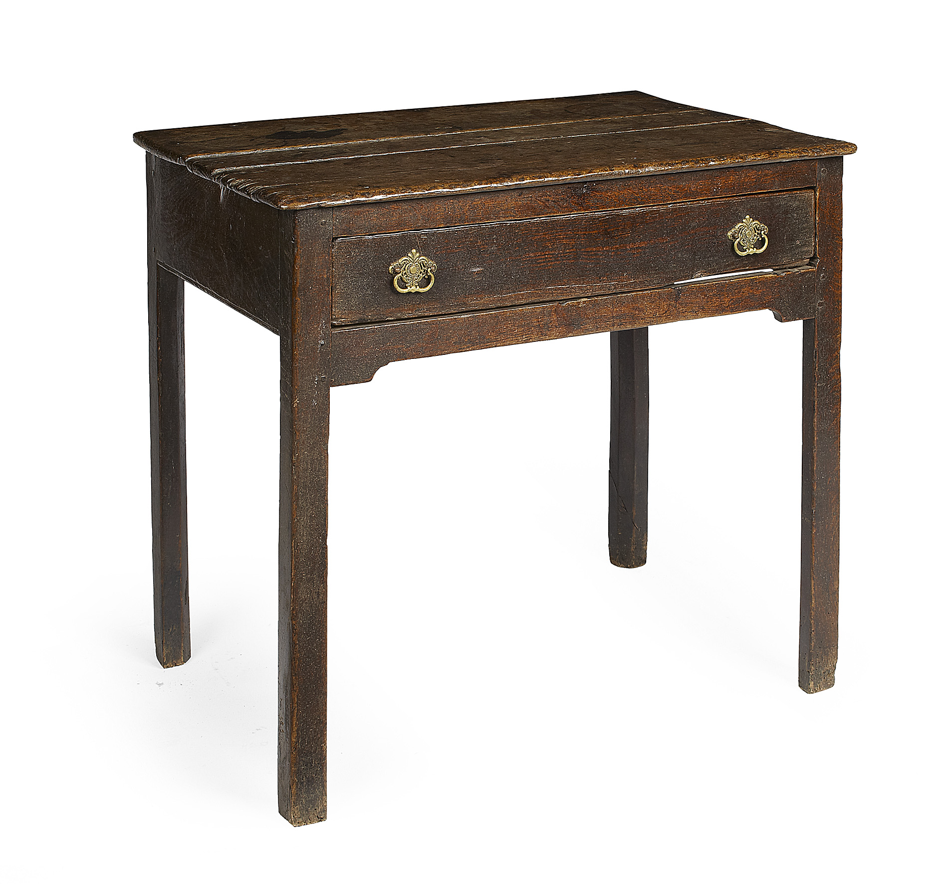 GEORGE III OAK SIDE TABLE