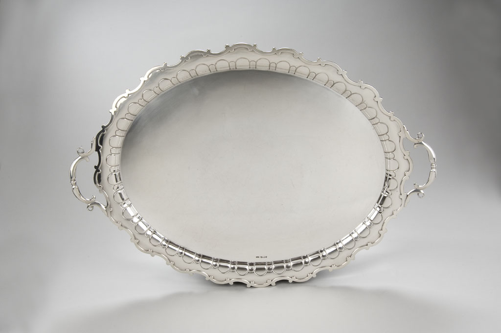 An Edwardian silver tray, Mappin & Webb Ltd., Sheffield, 1901