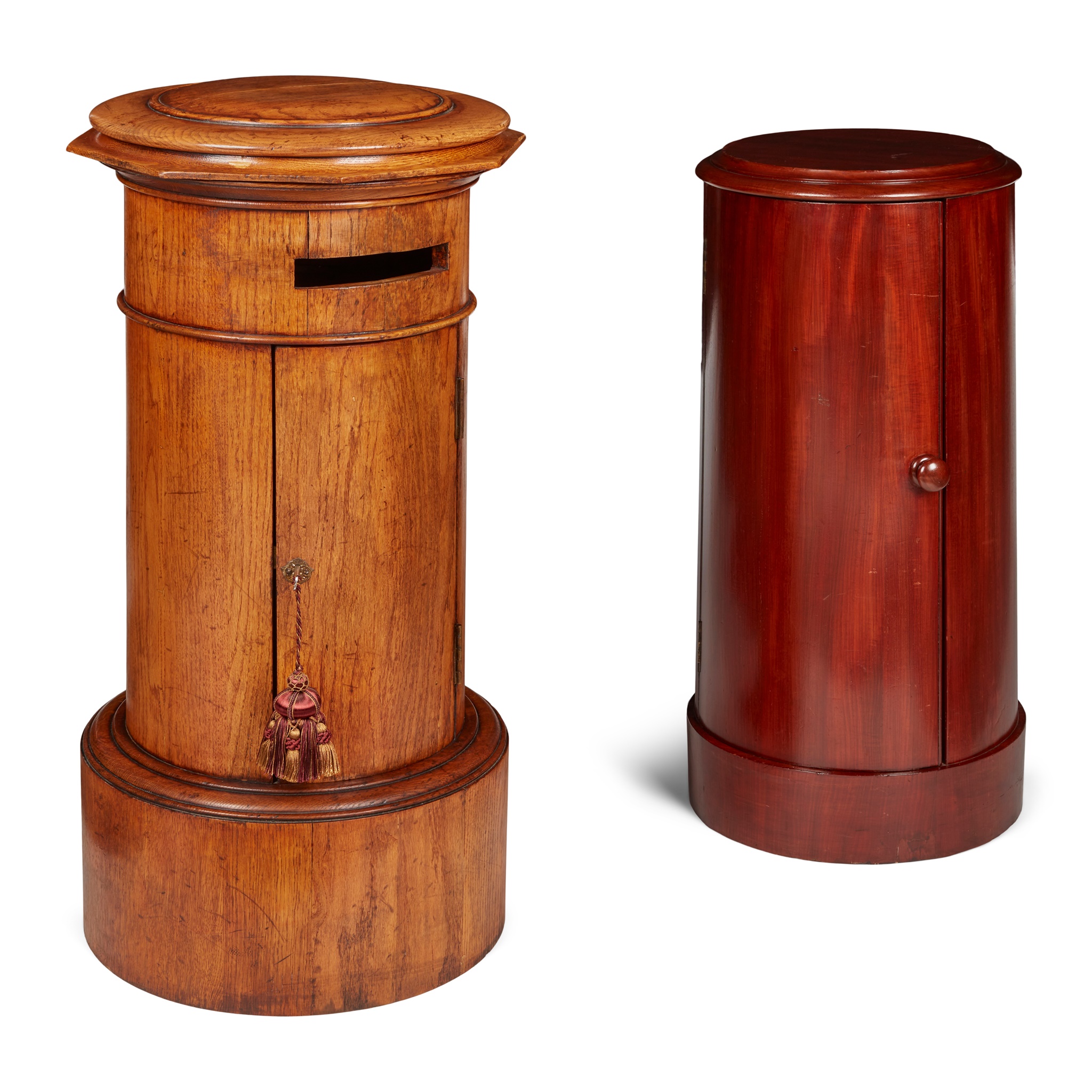 VICTORIAN OAK POST BOX