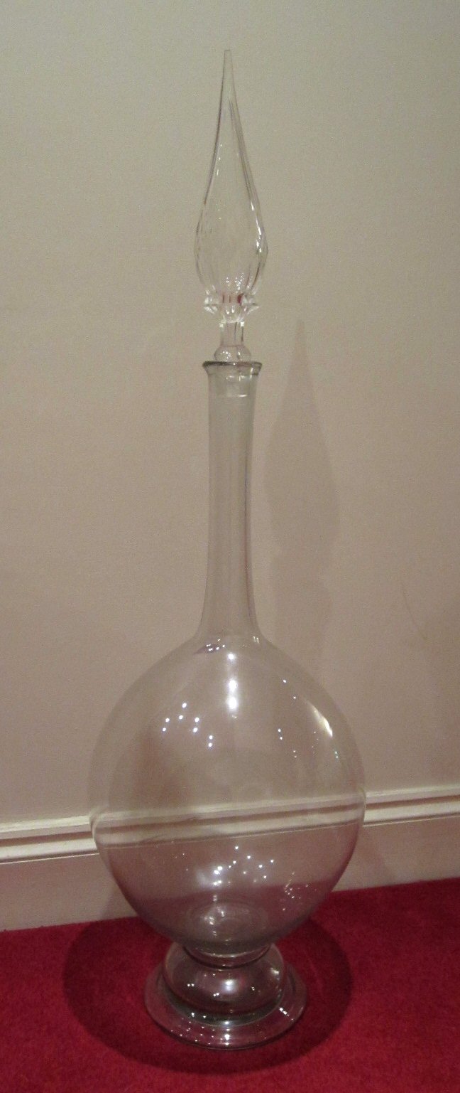 LARGE GLASS CHEMIST'S CARBOY