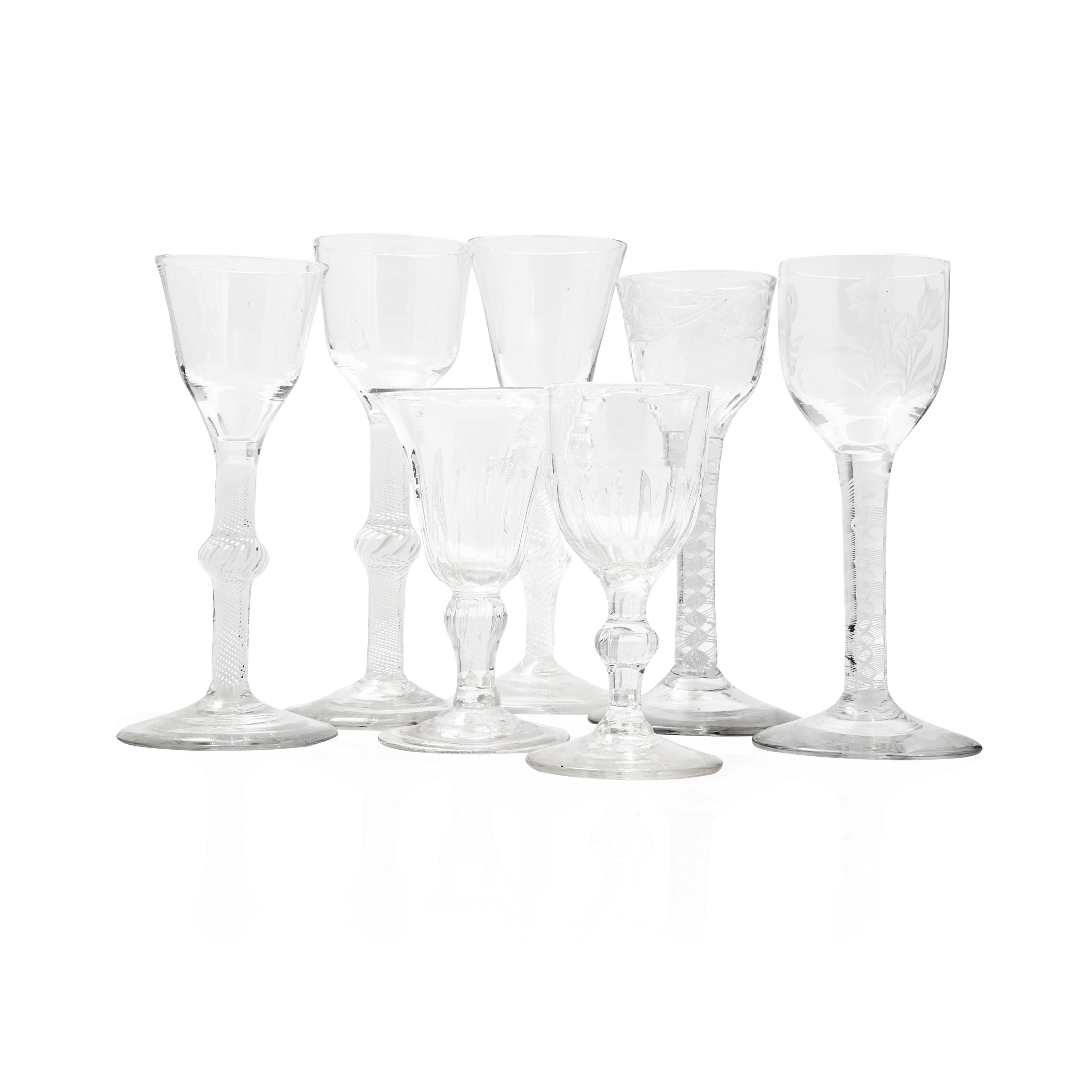 COLLECTION OF EARLY WINE GLASSES
