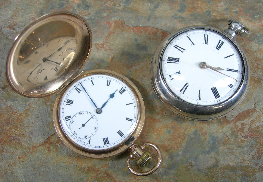 A 9ct gold hunter cased pocket watch,
