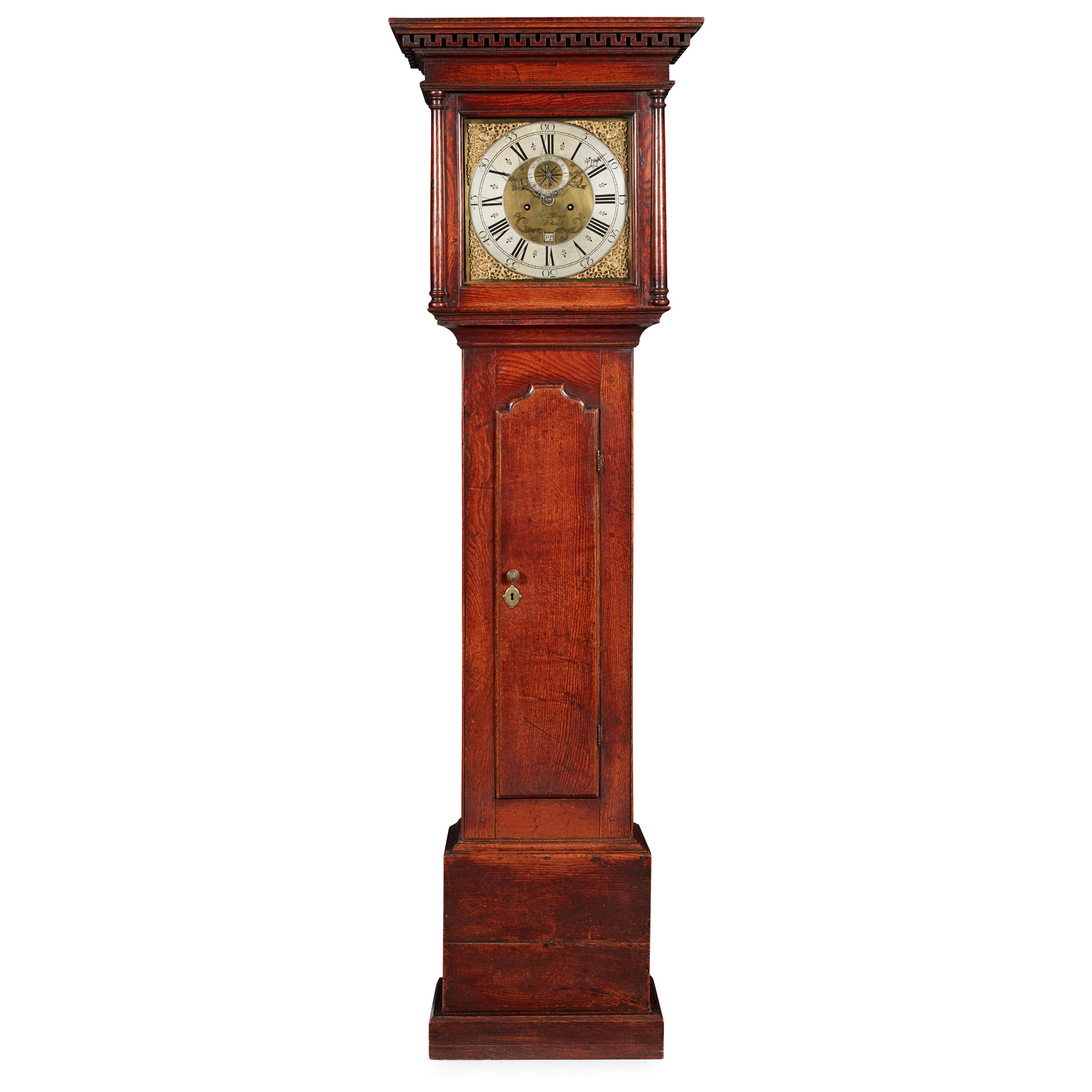 GEORGIAN OAK LONGCASE CLOCK, JOHN BOWN, PORTSEA