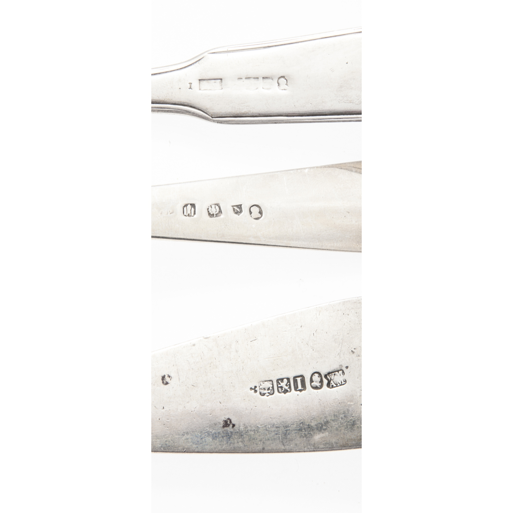 A group of four Scottish soup ladles