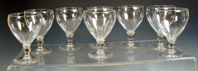 A set of eight Victorian rummers